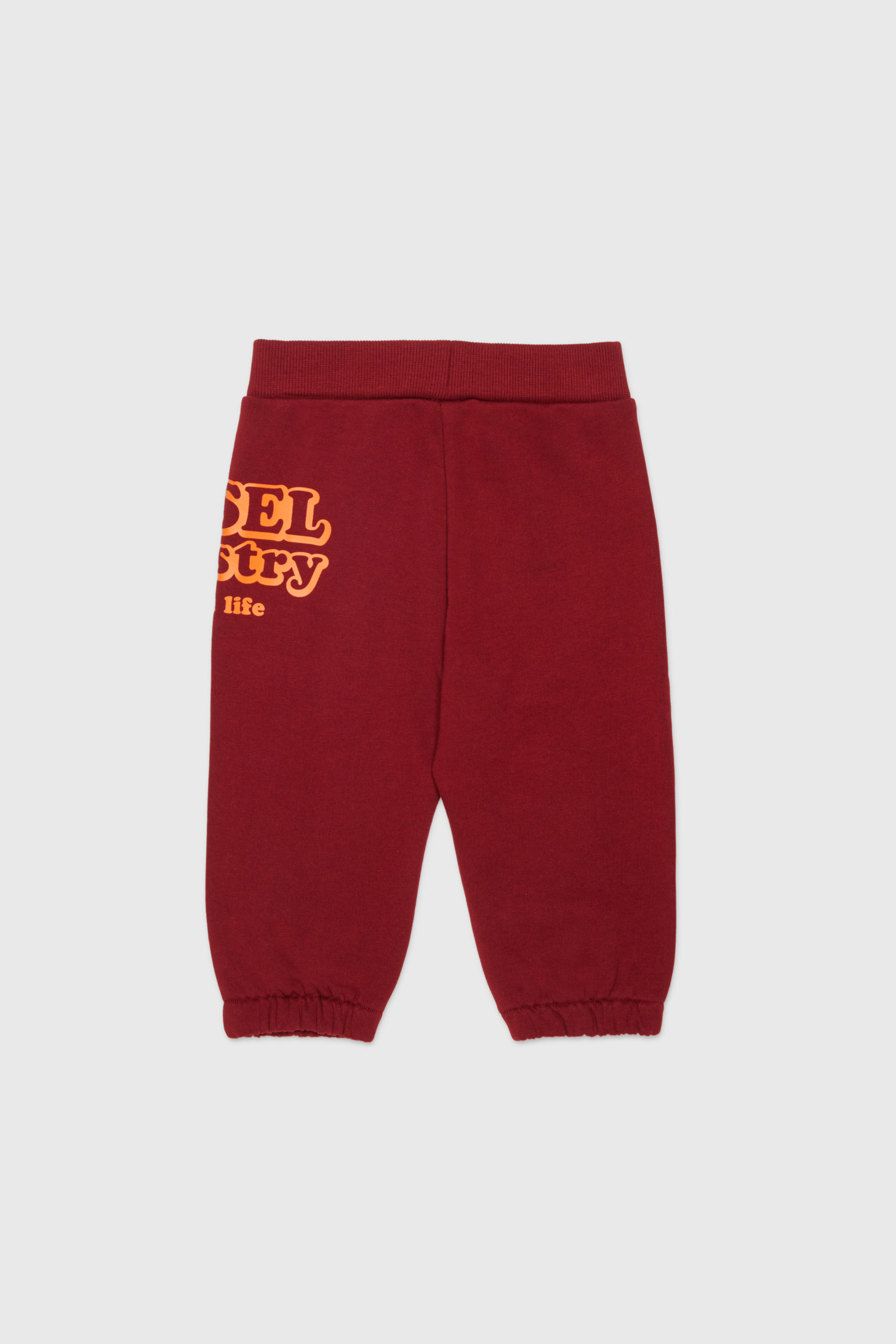 Diesel - PLODIMIB, Herren Sweatpants aus Baumwolle mit Diesel Industry Print in Rot - 2