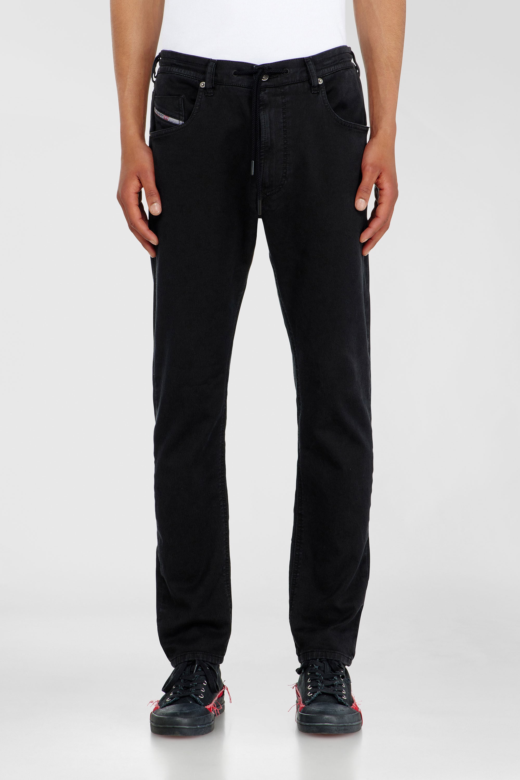 Diesel - Herren Regular 2032 D-Krooley Joggjeans&reg; 068NH, Schwarz/Dunkelgrau - 2