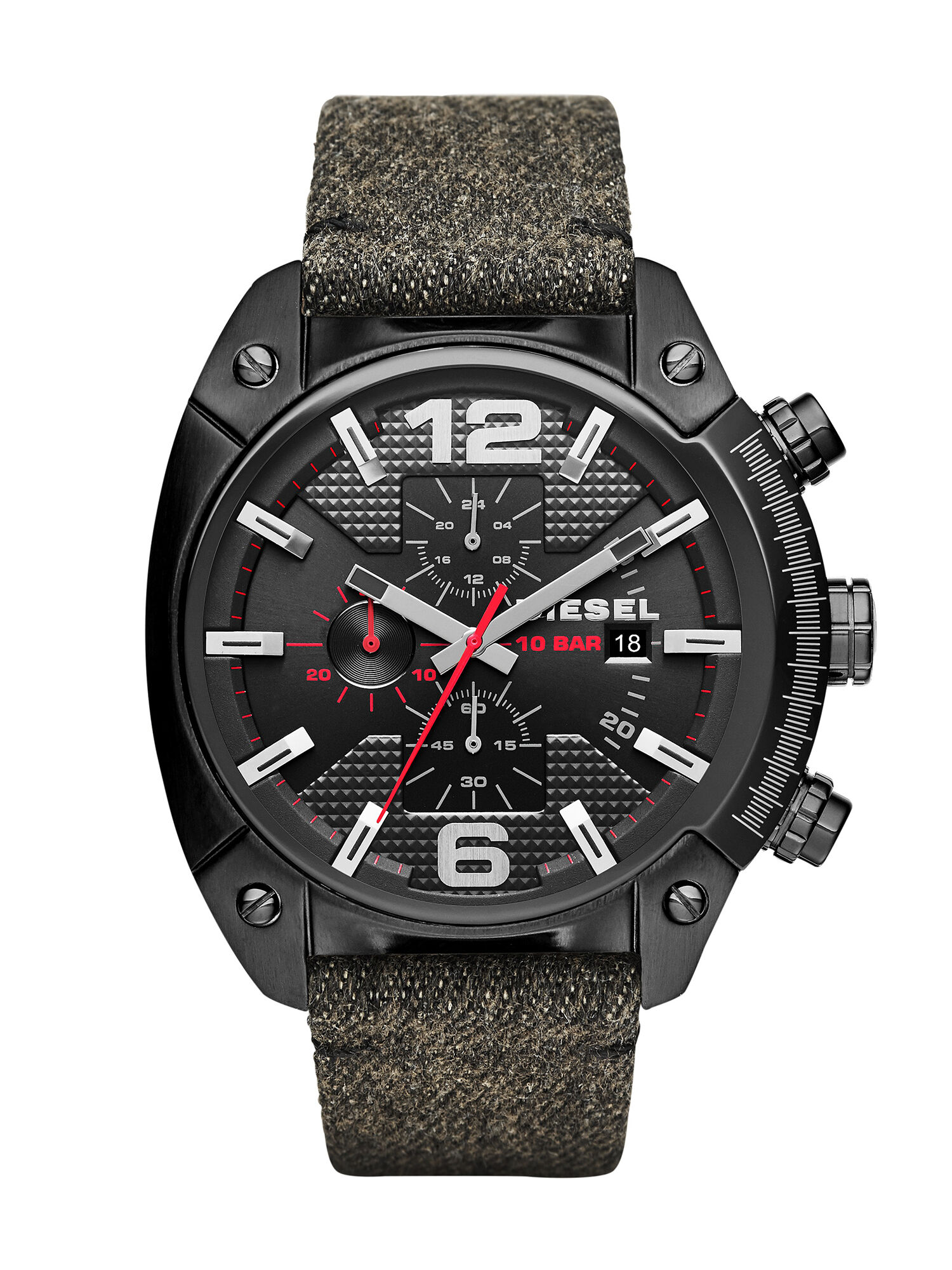 Diesel - DZ4373, Herren Quartz Analog Uhr in Schwarz - 1