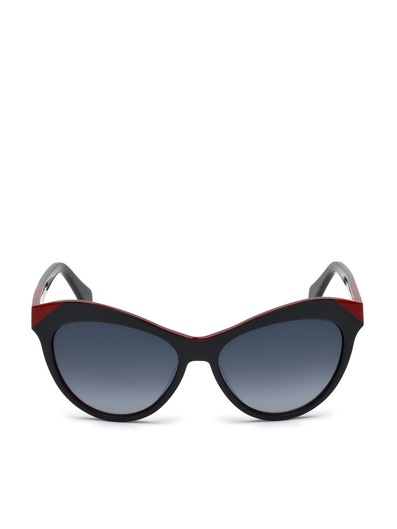 Diesel - DL0225, Damen Trendige Cat-Eye-Sonnenbrille in Schwarz - 1