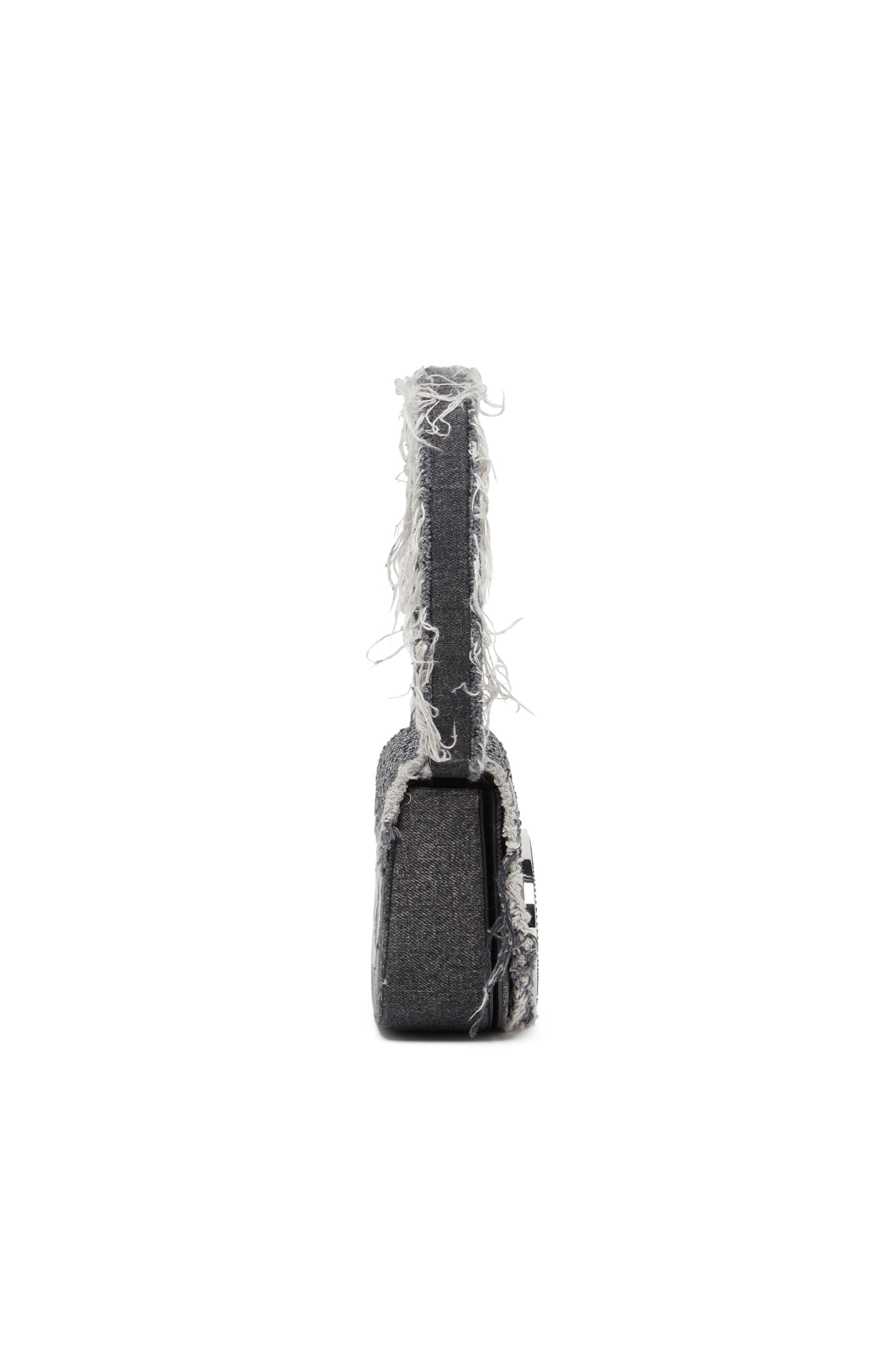 Diesel - 1DR, Damen 1DR-Ikonische Schultertasche aus Denim mit Strass in Schwarz - 4
