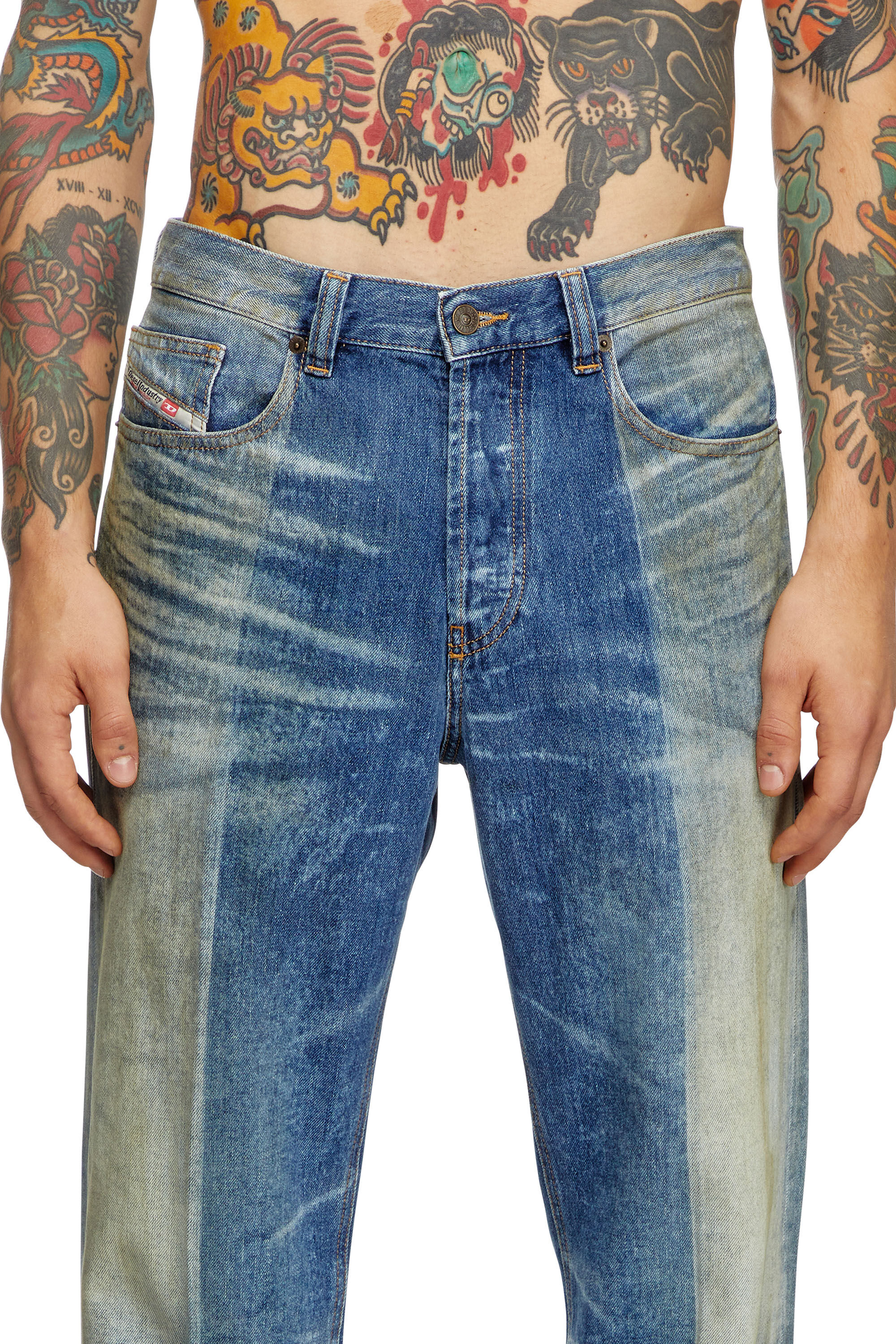 Diesel - Herren Straight Jeans 2010 D-Macs 09L04, Mittelblau - 5