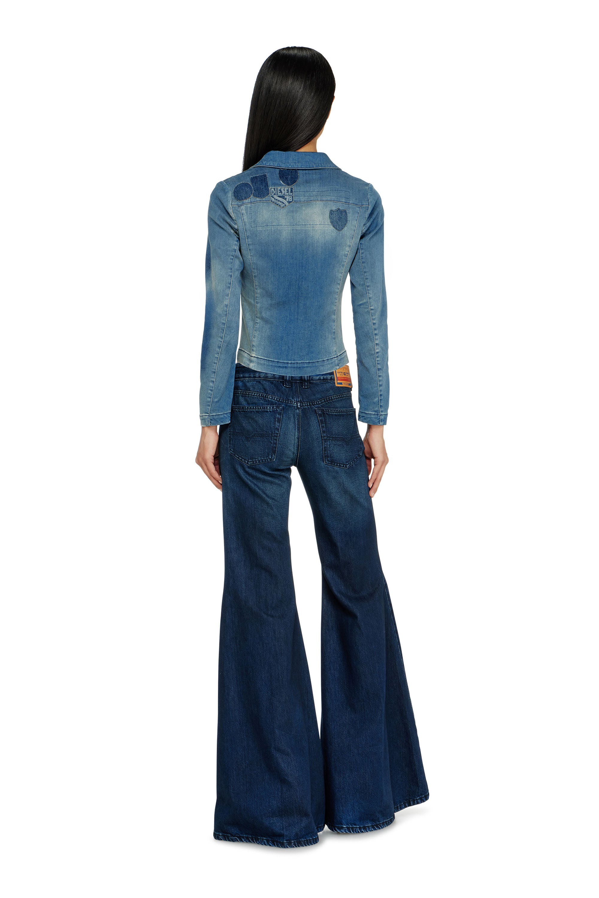 Diesel - Damen Flare Jeans 1970 D-Bleess 09N21, Dunkelblau - 3