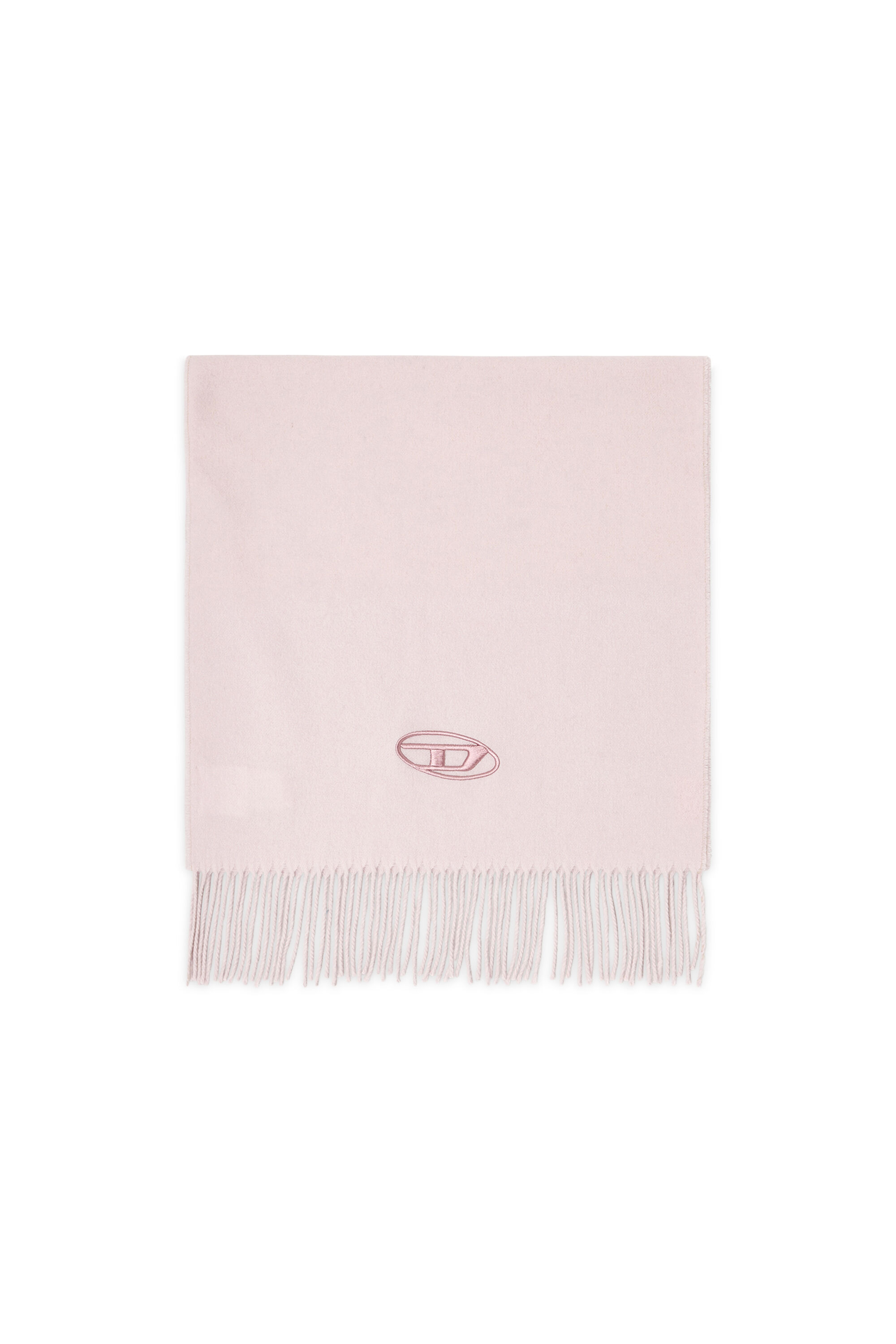 Diesel - S-IMON-D-LONG, Herren Schal aus Wollmischung mit Fransenabschl&uuml;ssen in Rosa - 1