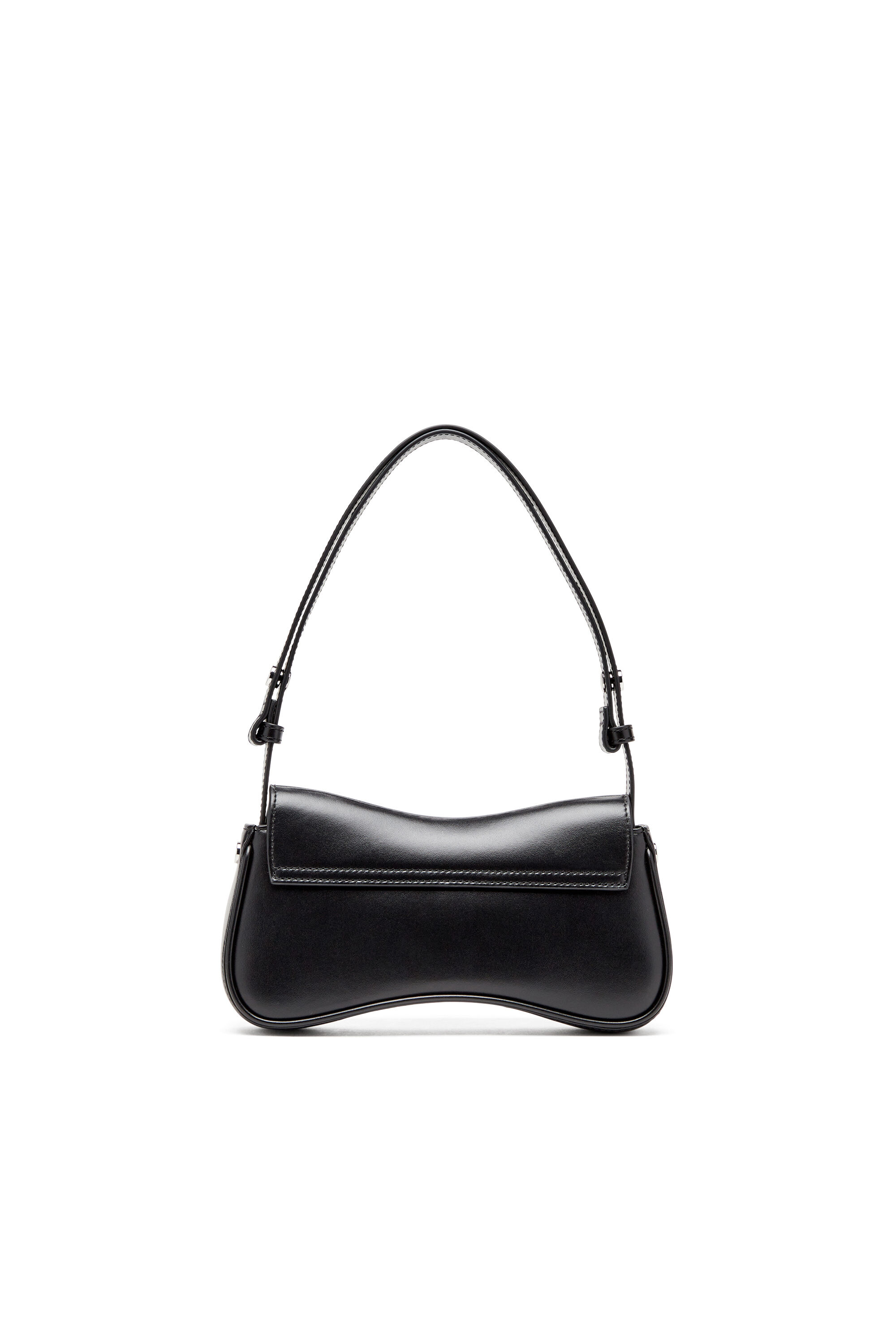 Diesel - PLAY CLUTCH, Damen Play-Schultertasche aus semiglänzendem Leder in Schwarz - 3