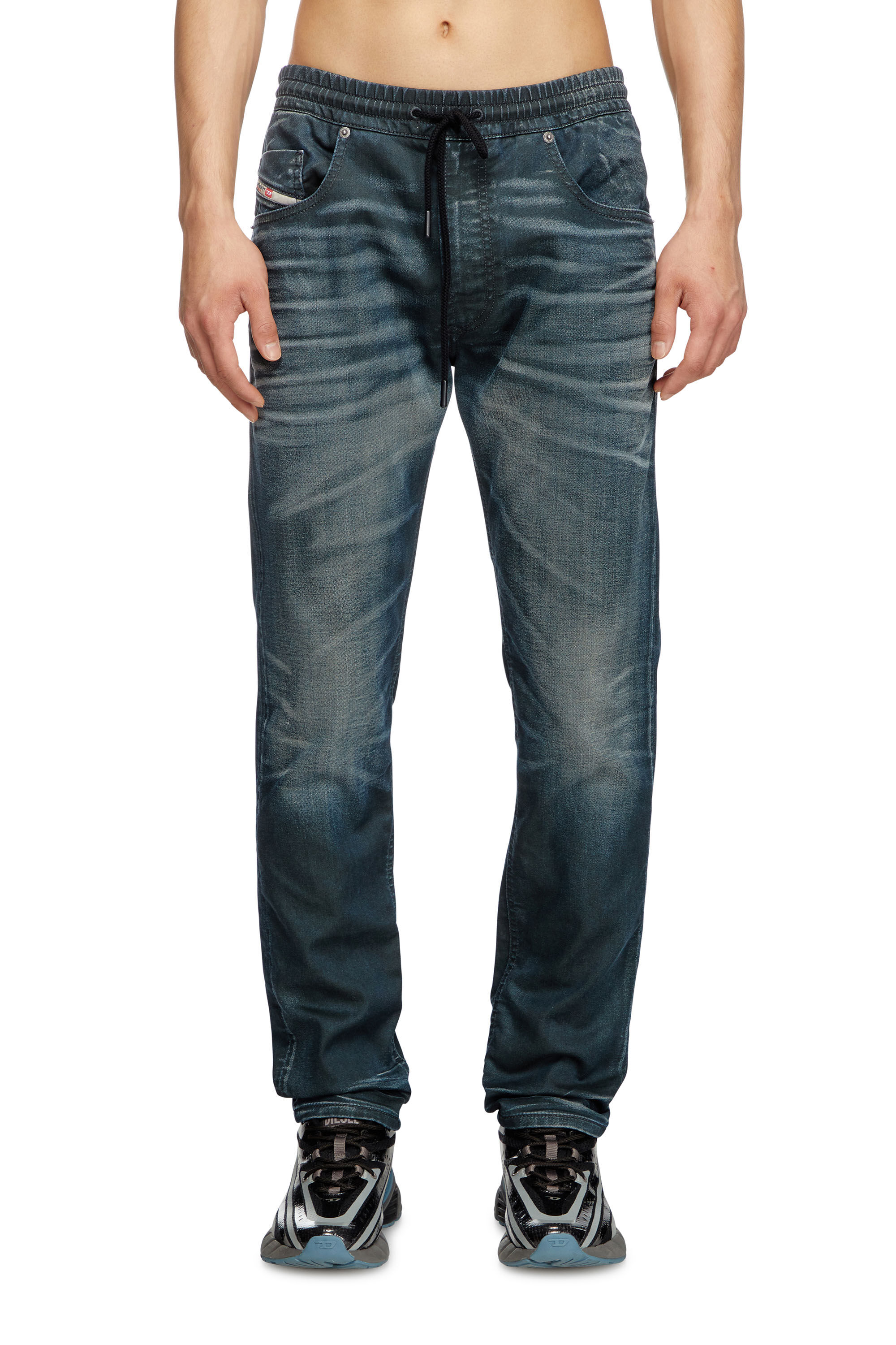 Diesel - Herren Regular 2030 D-Krooley Joggjeans® 068QK, Dunkelblau - 3
