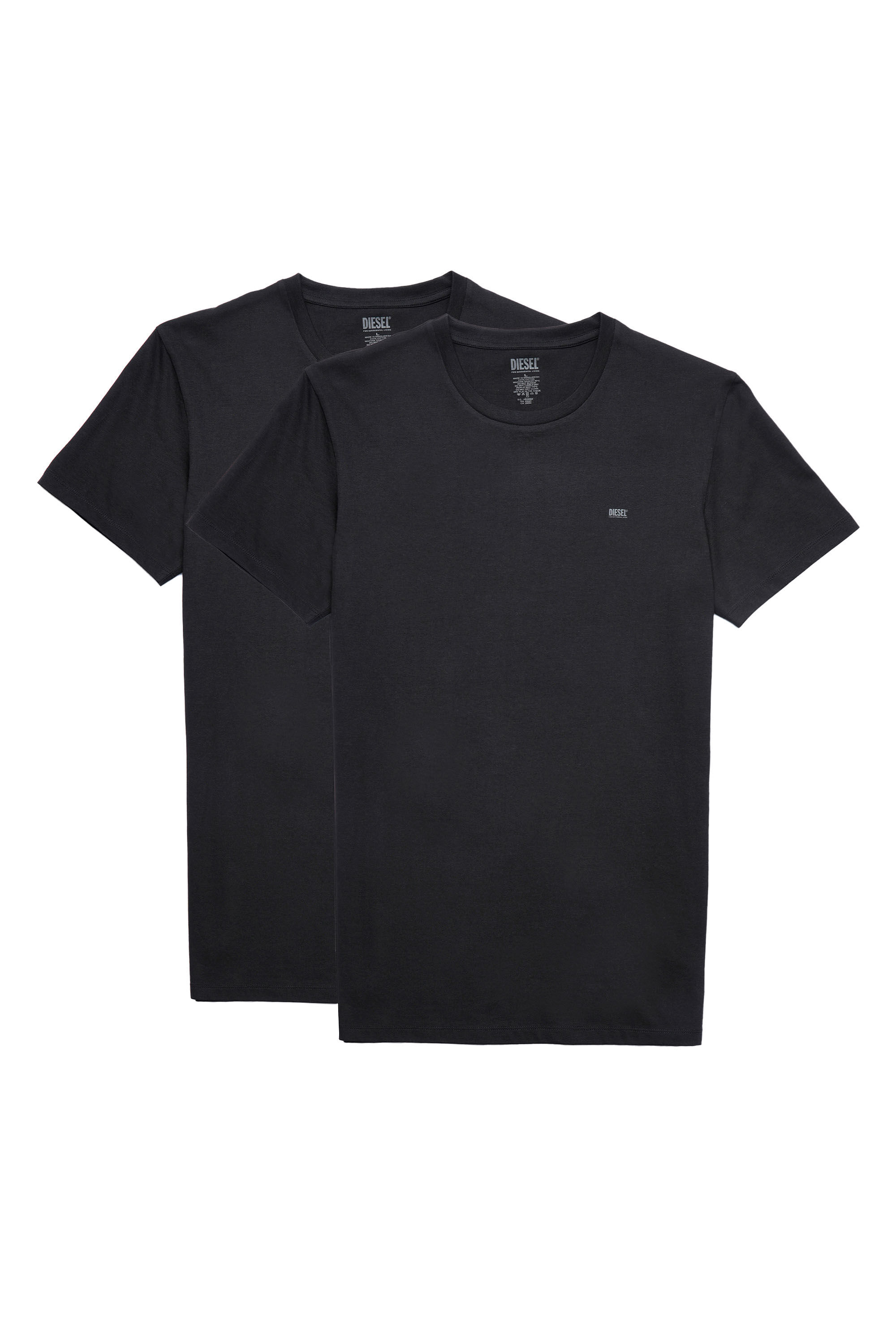Diesel - UMTEE-RANDAL-TUBE-TWOPACK, Schwarz - Image 1