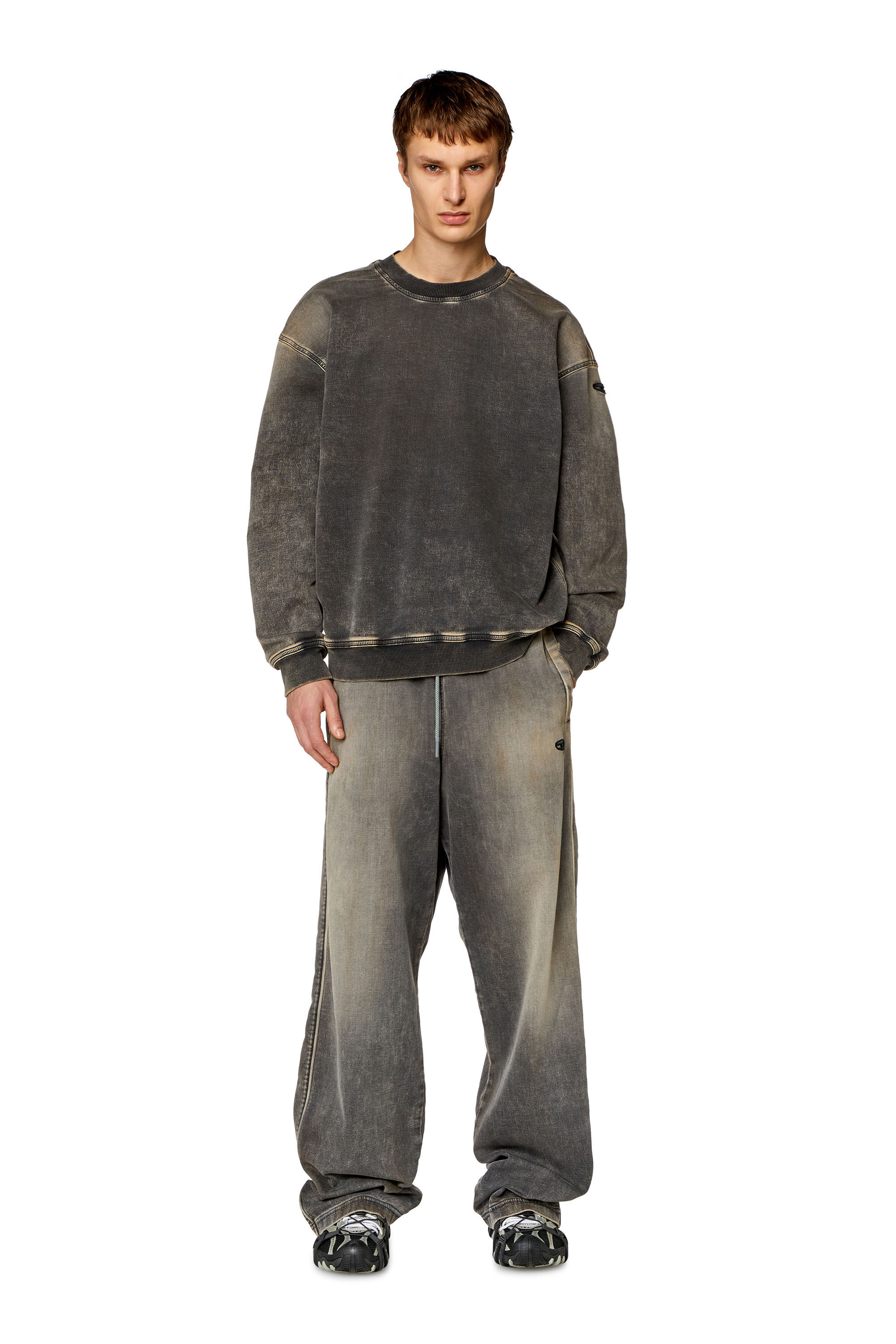 Men's Sweatshirt in Track Denim | Black | Diesel