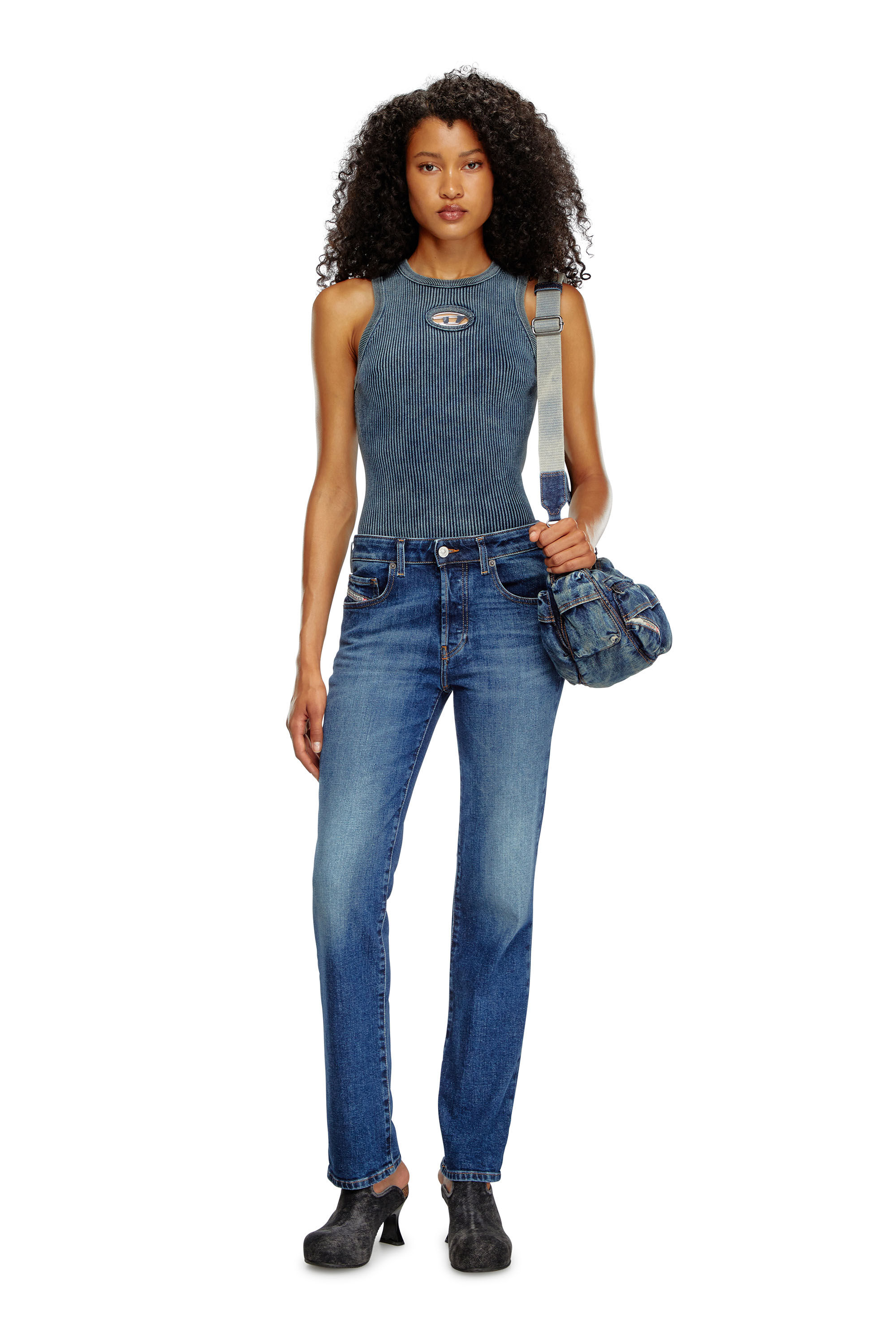 Diesel - Damen Regular Jeans 1989 D-Mine 09I28, Dunkelblau - 1