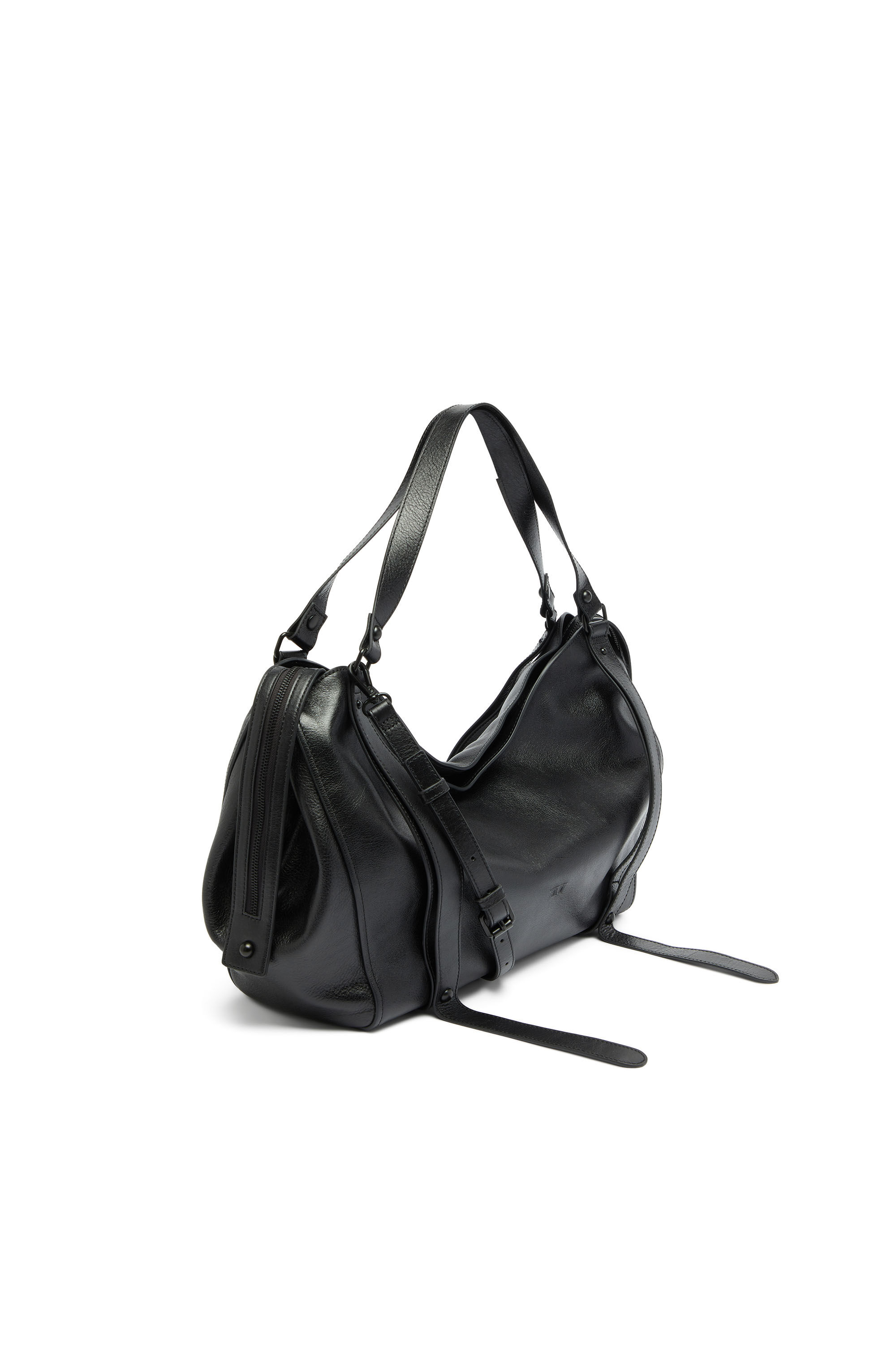 Diesel - D-ONE TOPHANDLE L, Unisex D-One-Large Henkeltasche aus Leder in Schwarz - 4