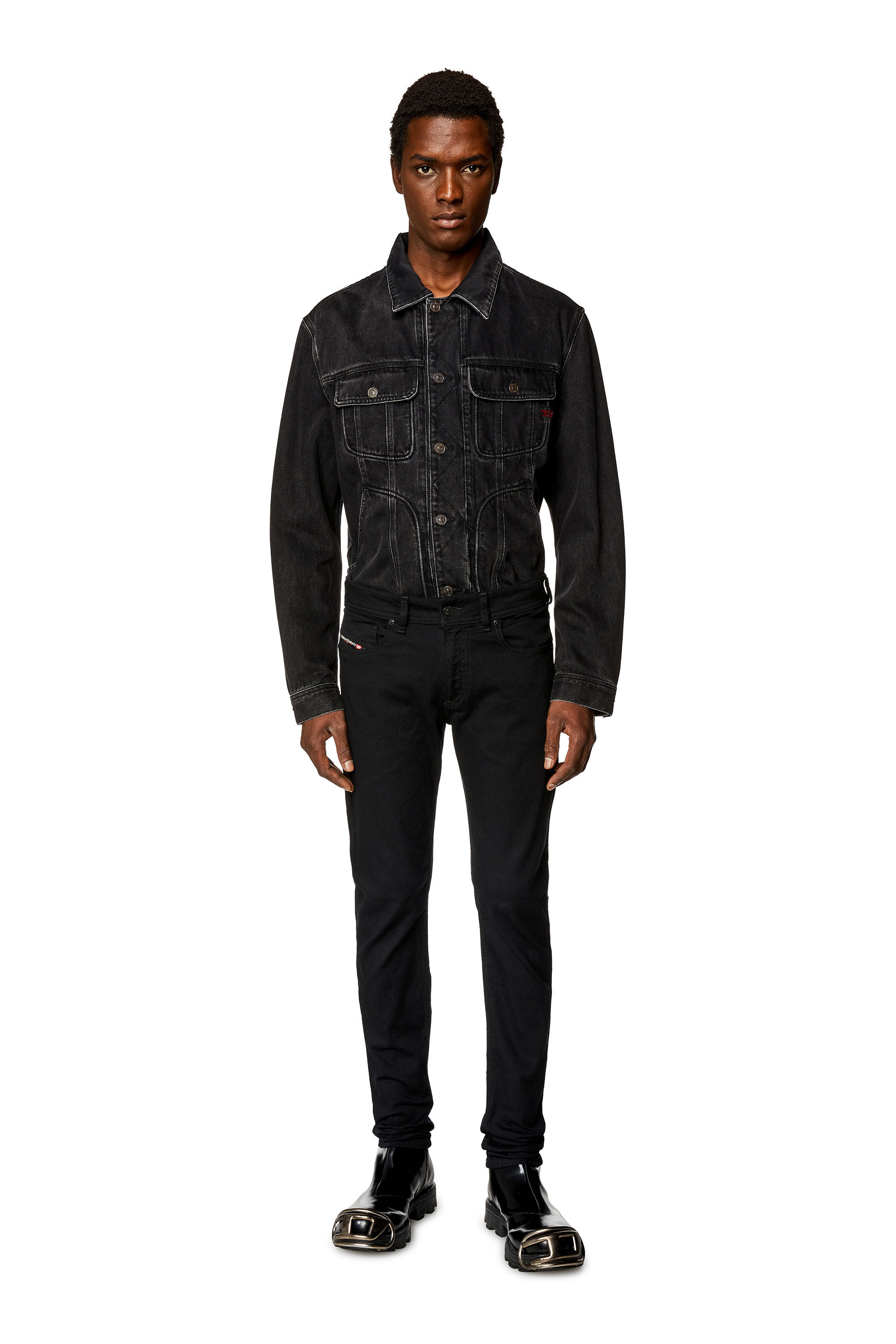 Diesel - Skinny Jeans 1979 Sleenker 09C51, Schwarz/Dunkelgrau - Image 1