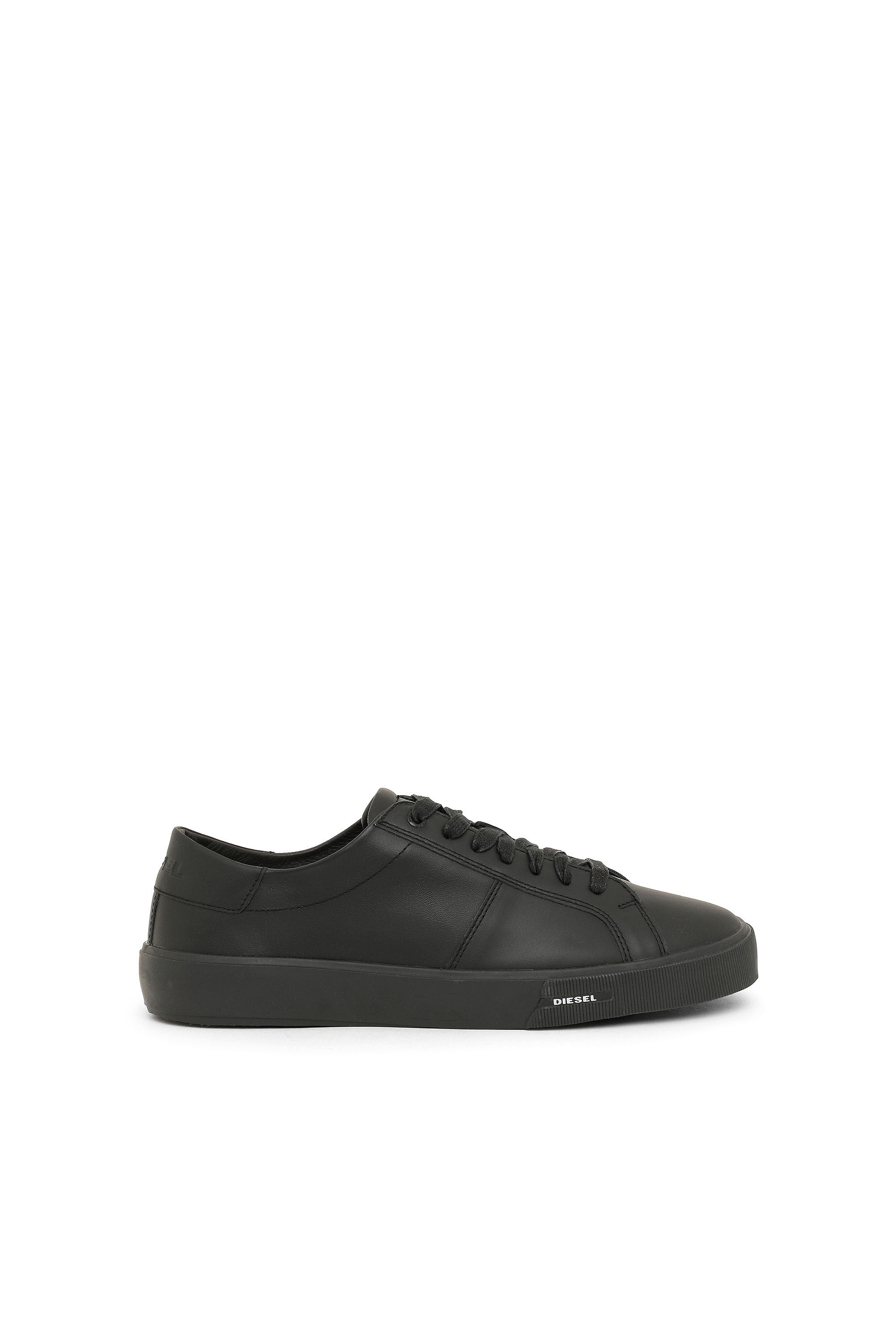 Diesel - S-MYDORI LC, Herren Low-Tops aus Leder in Schwarz - 1