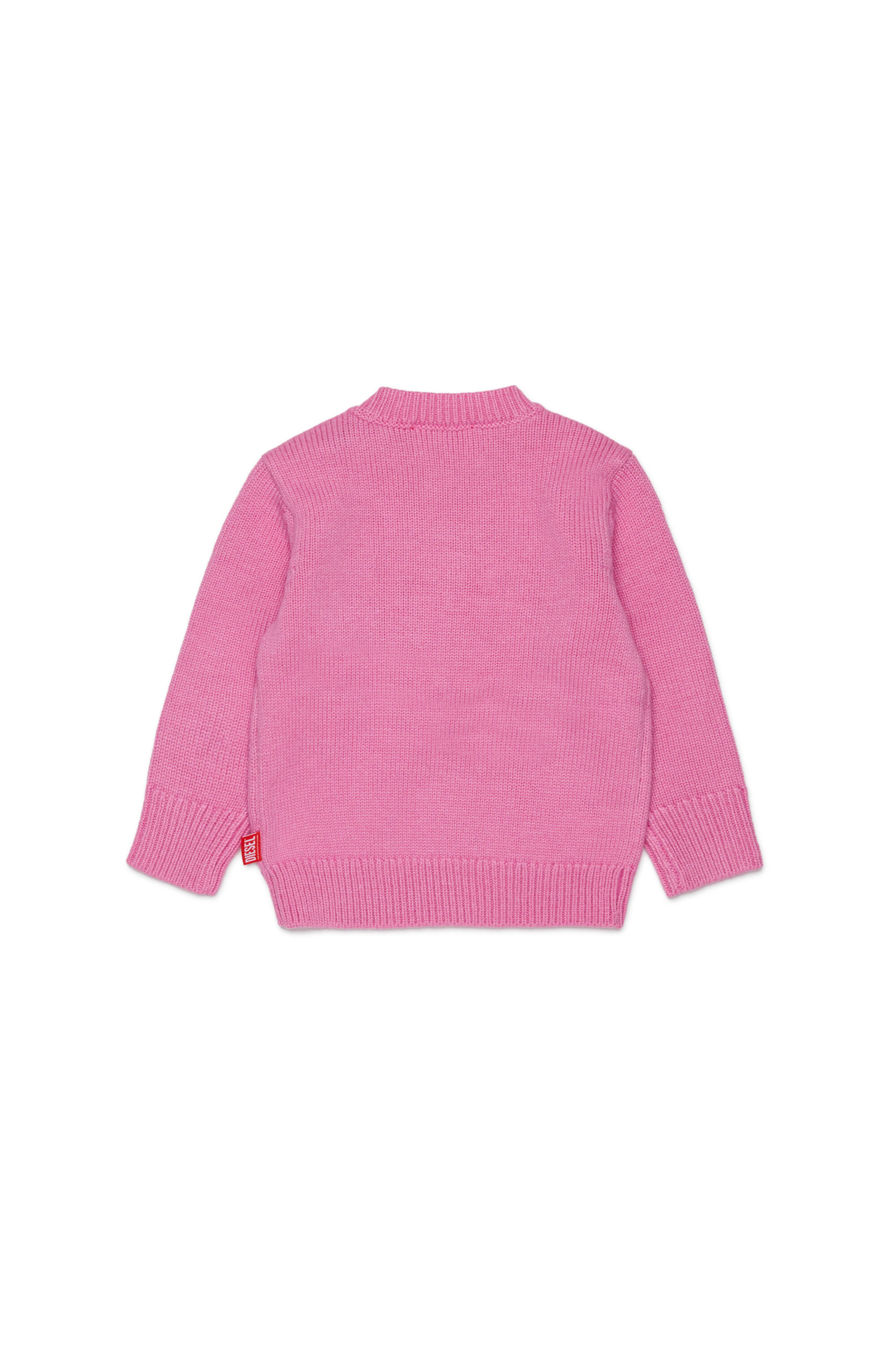 Diesel - KOMYB, Herren Pullover mit Kaschmiranteil und gro&szlig;em Oval D in Rosa - 2