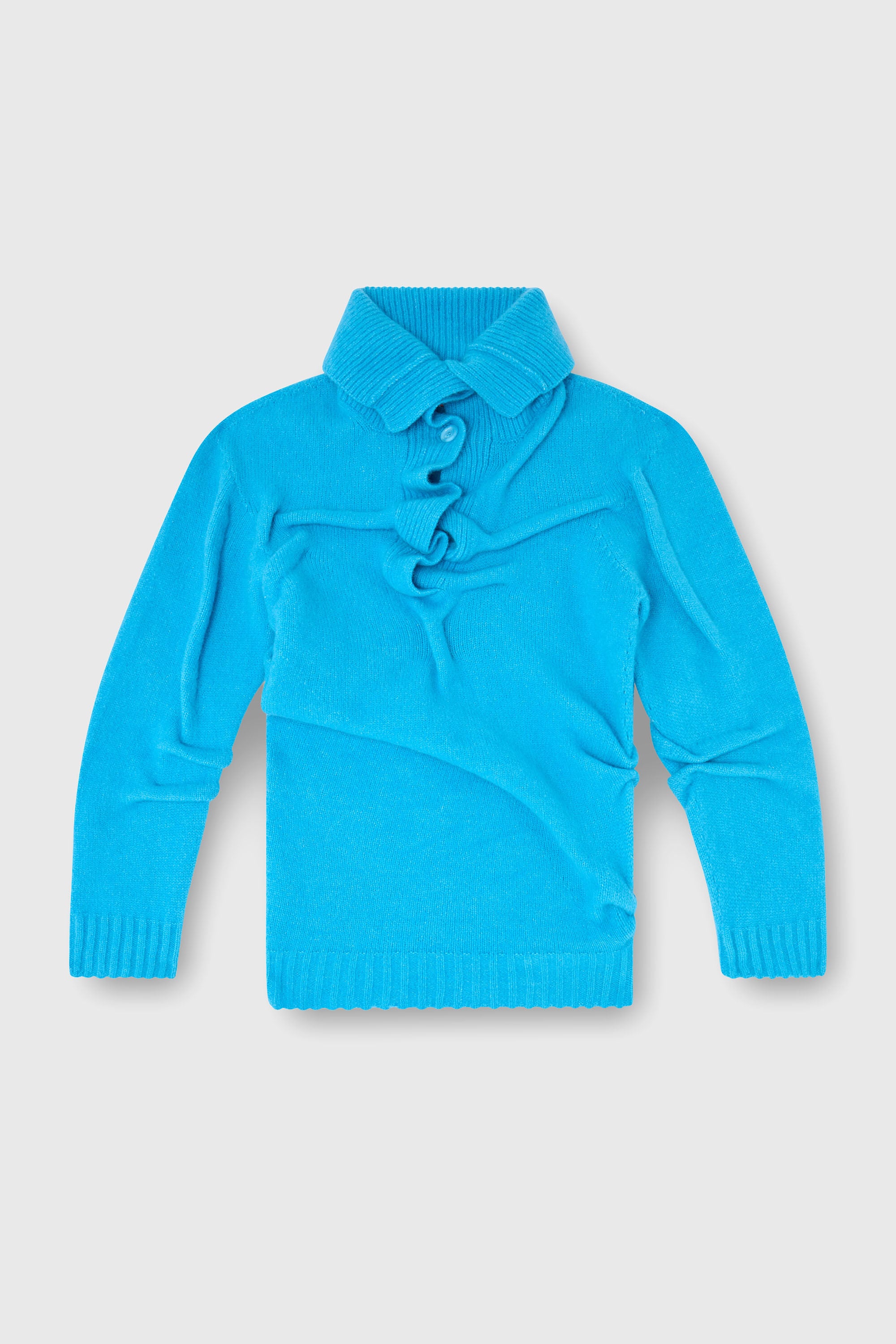 Diesel - M-AMARY, Damen Pullover mit Knopfleiste aus gekochtem, zerknittertem Strick in null - 2