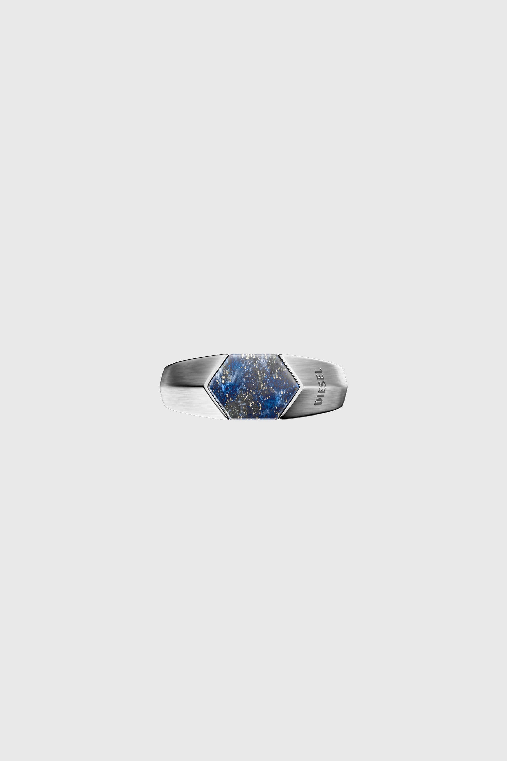 Diesel - DX1712040, Unisex Siegelring mit Lapislazuli in Silber/Blau - 3