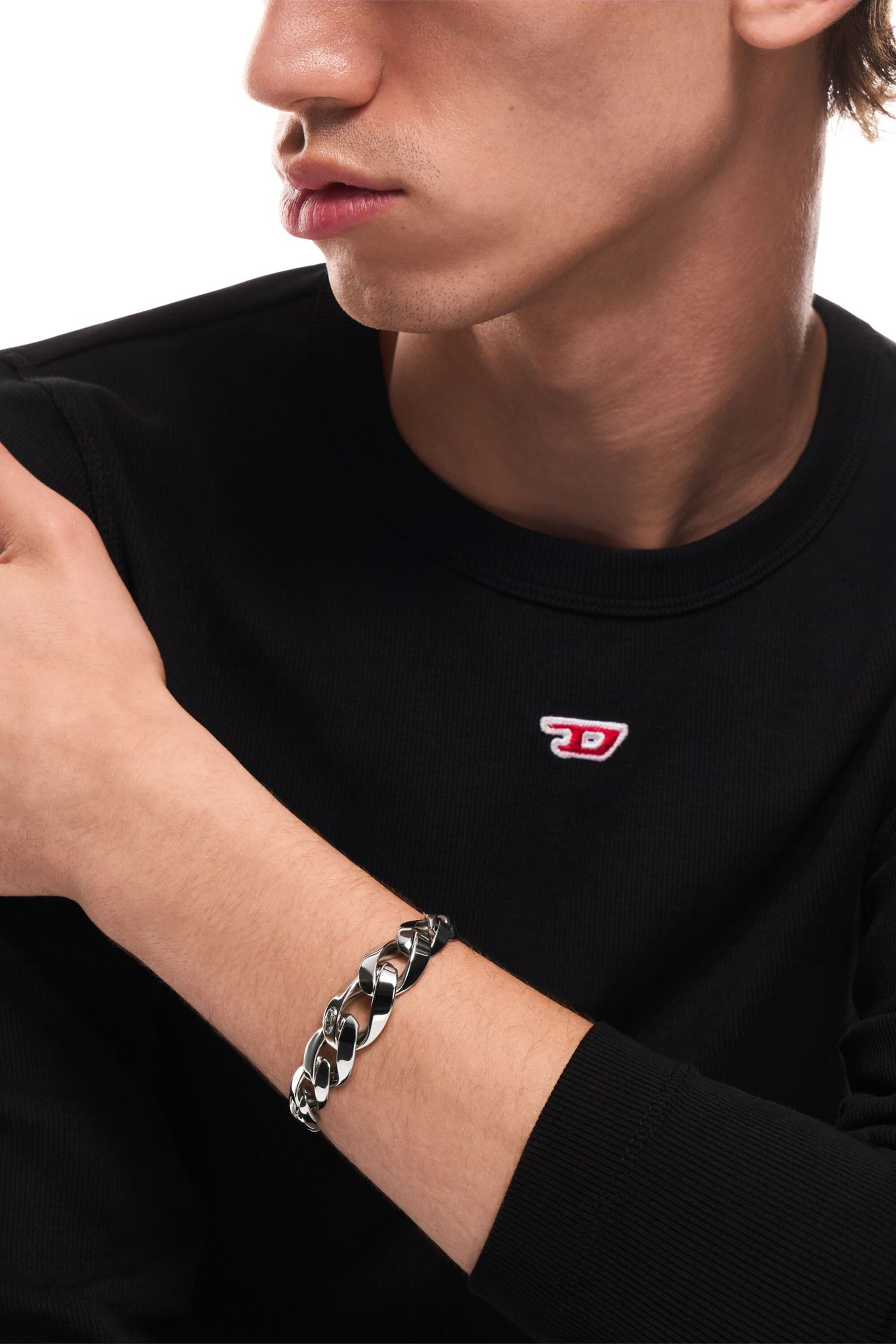 Diesel - DX1721040, Unisex Kettenarmband aus Edelstahl in Silber - 5