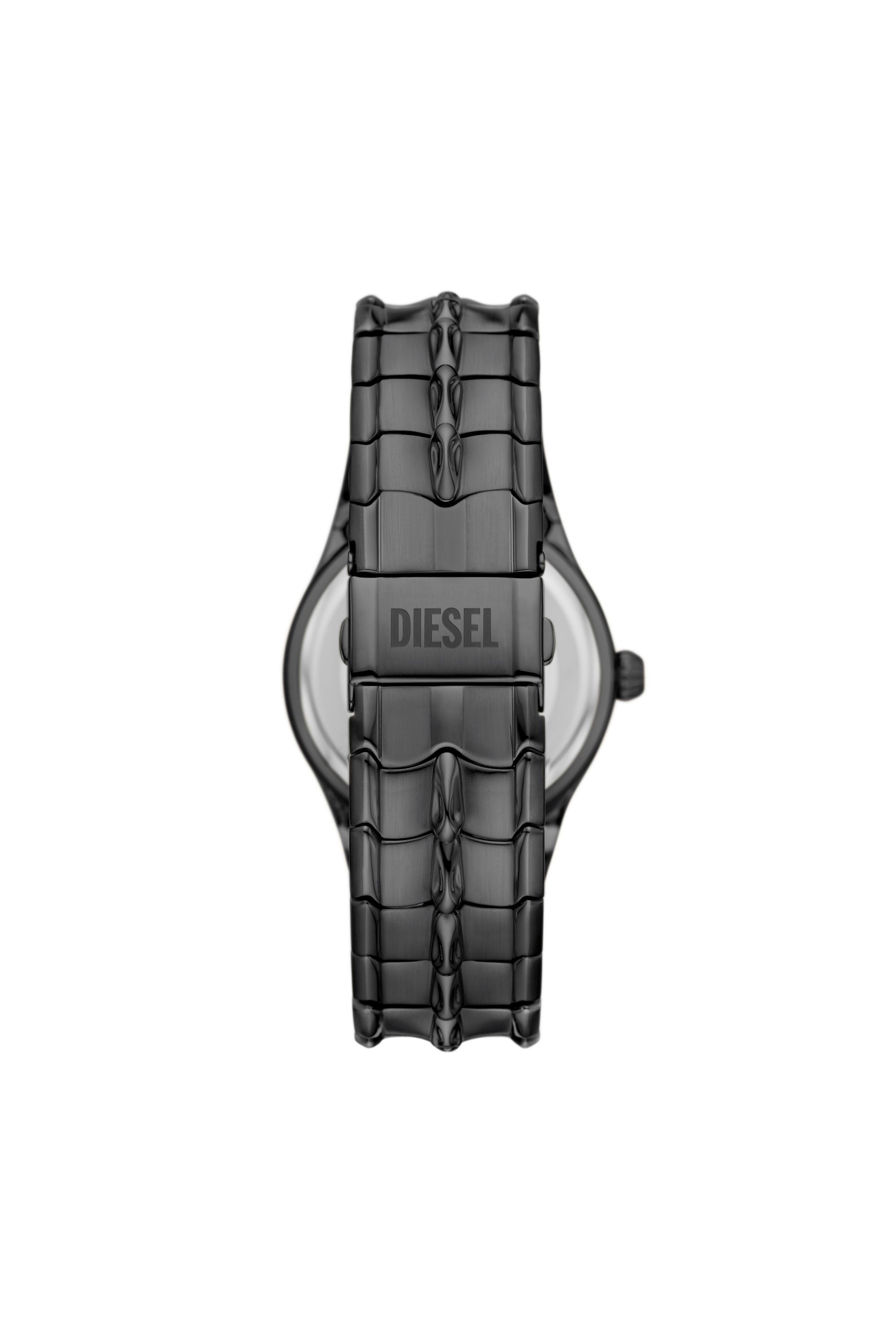 Herren Vert Armbanduhr aus metallgrauem Edelstahl Grau Diesel