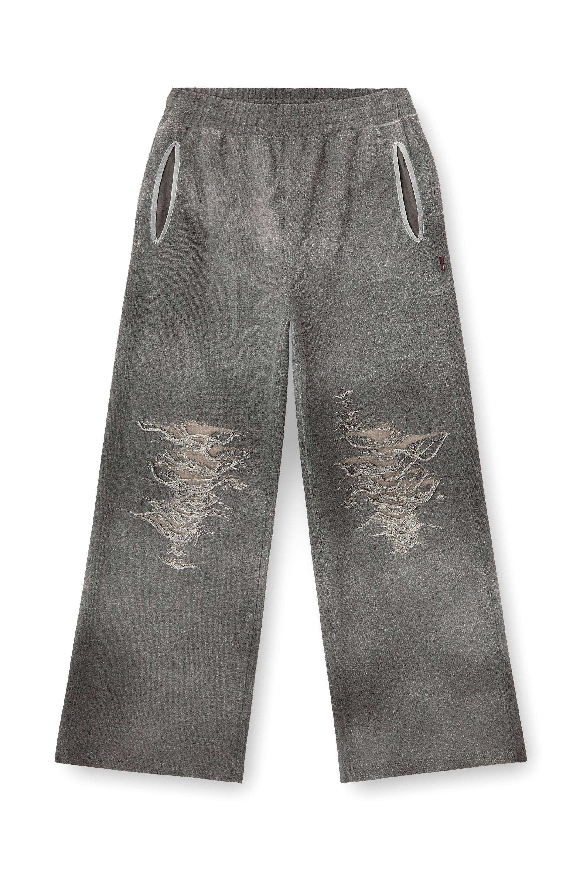 Diesel - P-PERCY, Herren Trackhose mit vielgetragener Vorderseite in Grau - 2