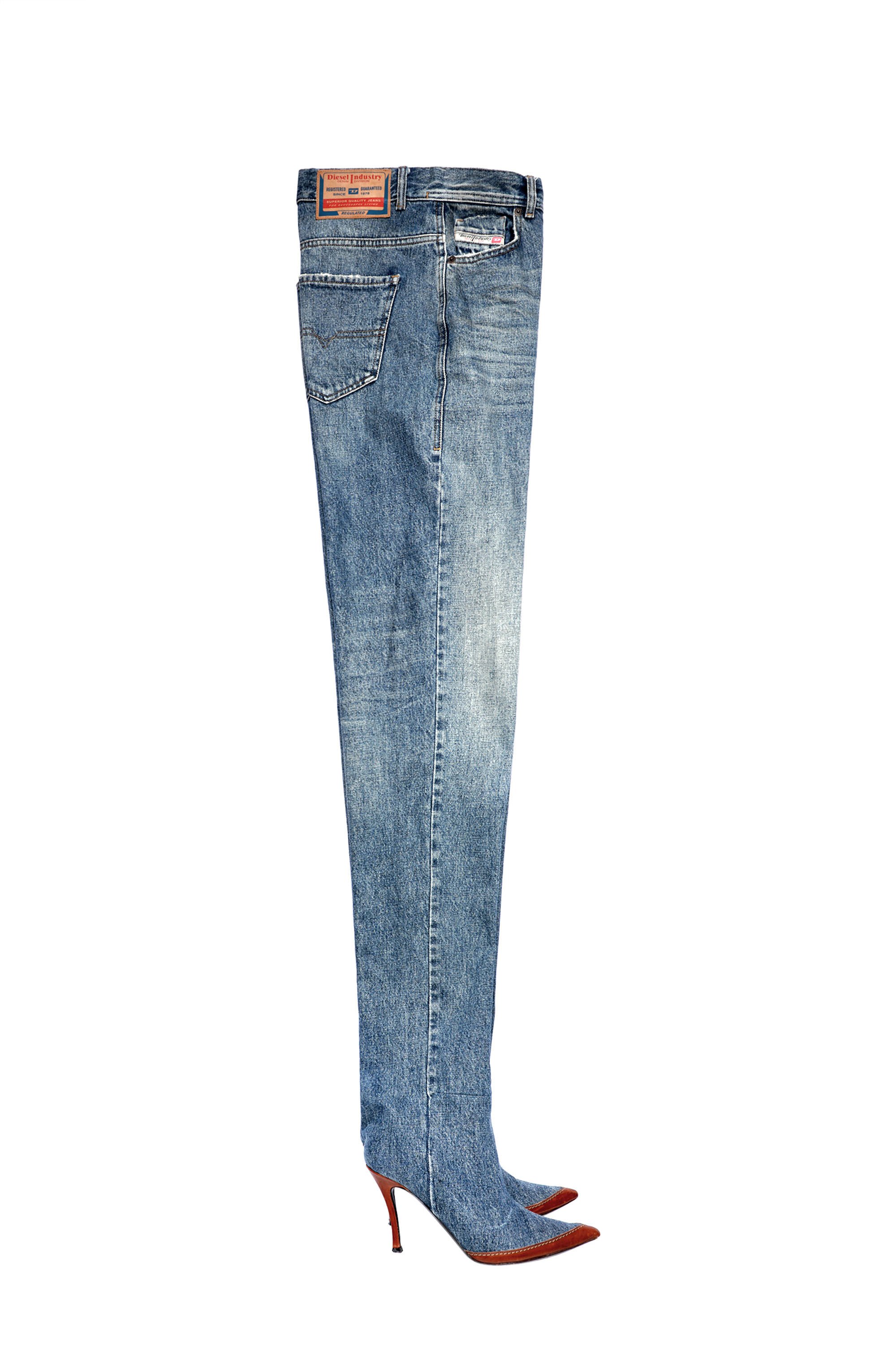 Diesel - Straight Jeans 1956 D-Tulip 007A7, Mittelblau - Image 2