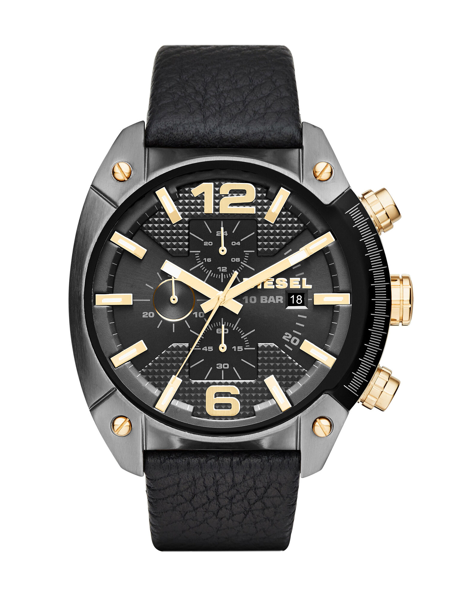 Diesel - DZ4375, Herren Quartz Analog Uhr in Schwarz - 1