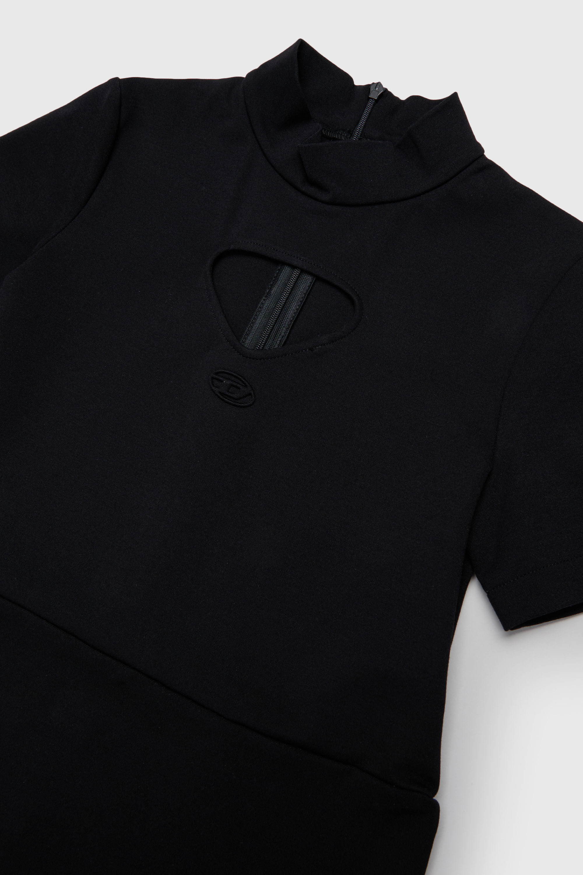 Diesel - DMILX, Damen Cut-out-Kleid aus stretchigem Material in Schwarz - 3