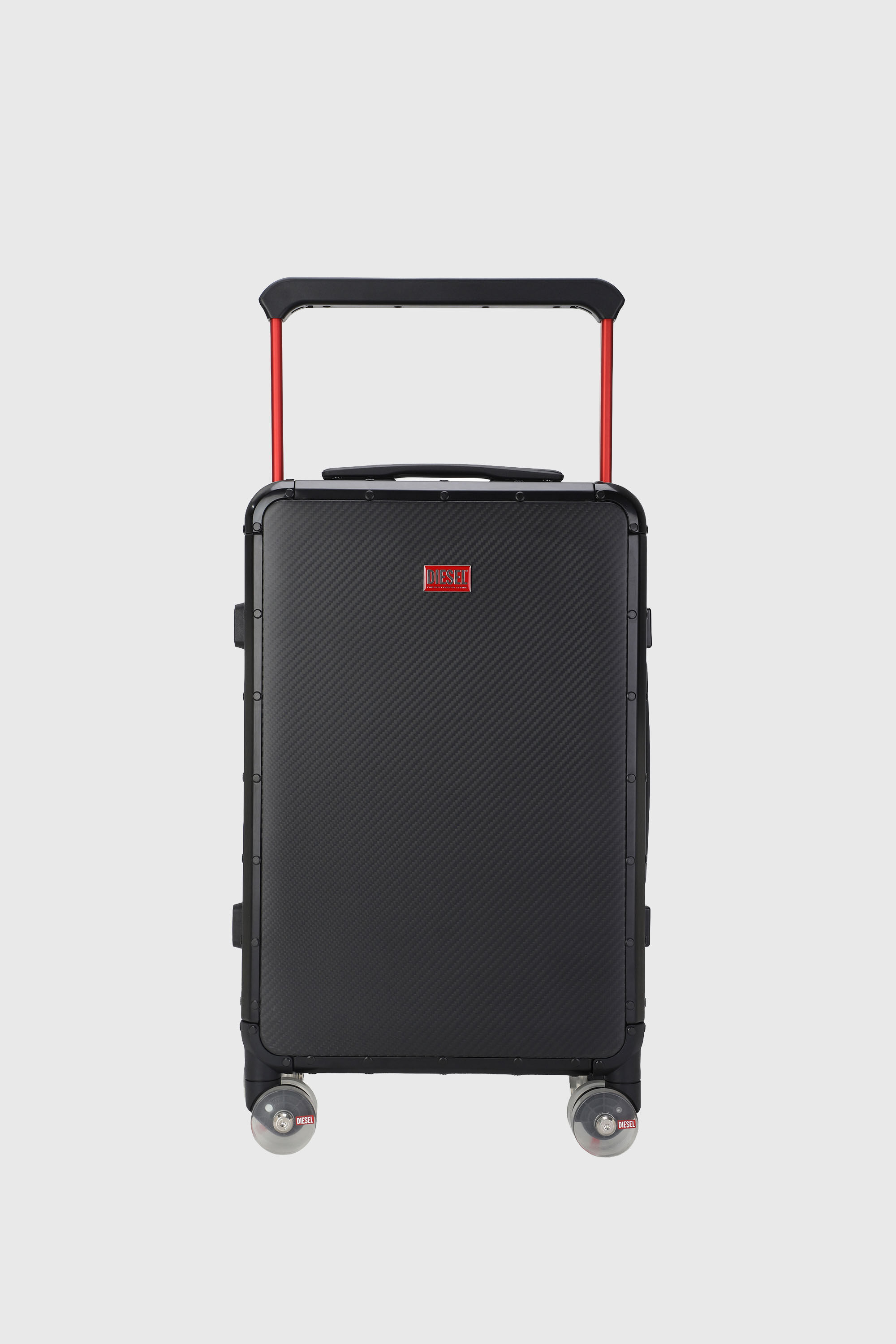 Diesel - DSL CARBON FIBER TROLLEY-BLACK- DSL001, Unisex Koffer aus Kohlefaser Gr&ouml;&szlig;e S in Schwarz - 1