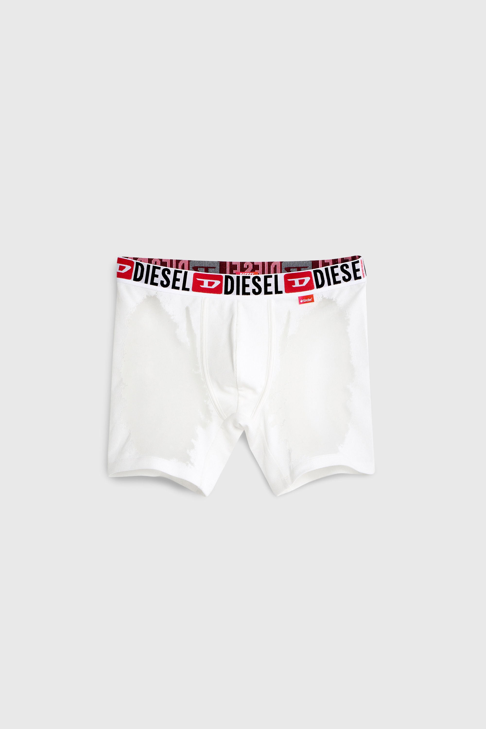 Diesel - PR-MAX-D-CORE, Herren Boxershorts mit transparentem devor&eacute;-Effekt in Wei&szlig; - 2
