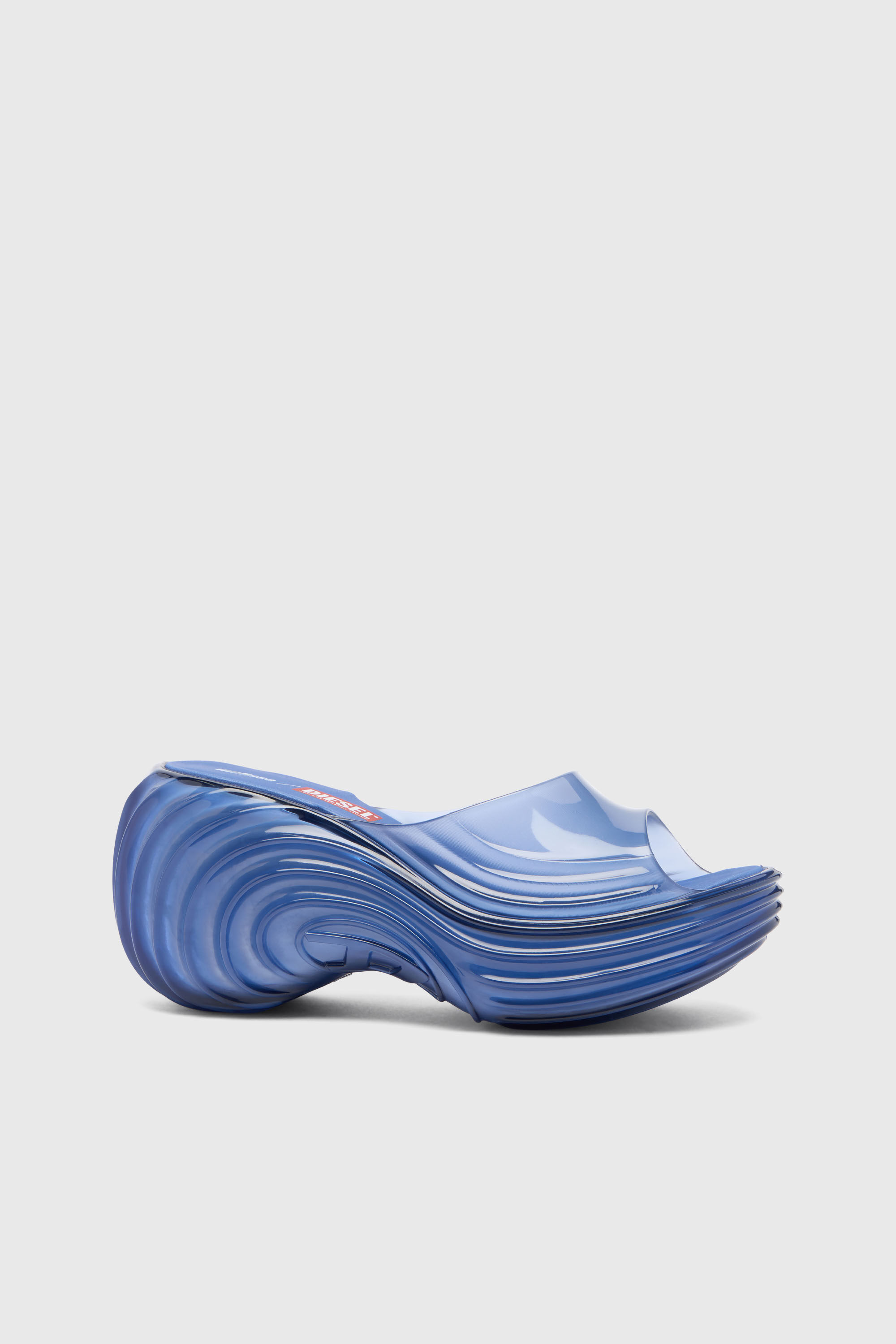 Diesel - MELISSA QUANTUM PLATFORM, Damen Plateau-Pantolette aus Melflex&reg; in Blau - 6