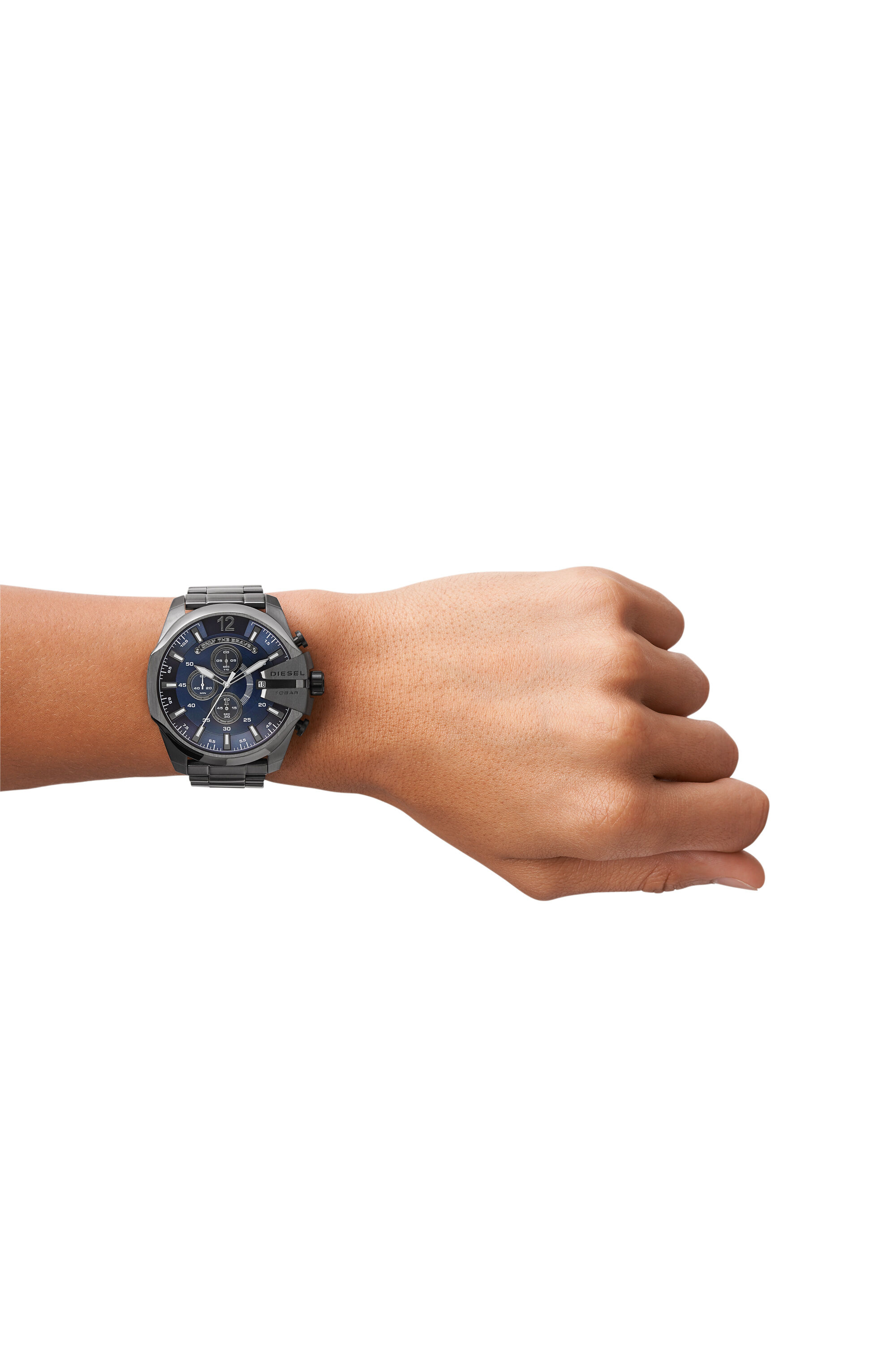 DZ4329 Herren Mega Chief Uhr mit metallgrauen Beschichtung Diesel