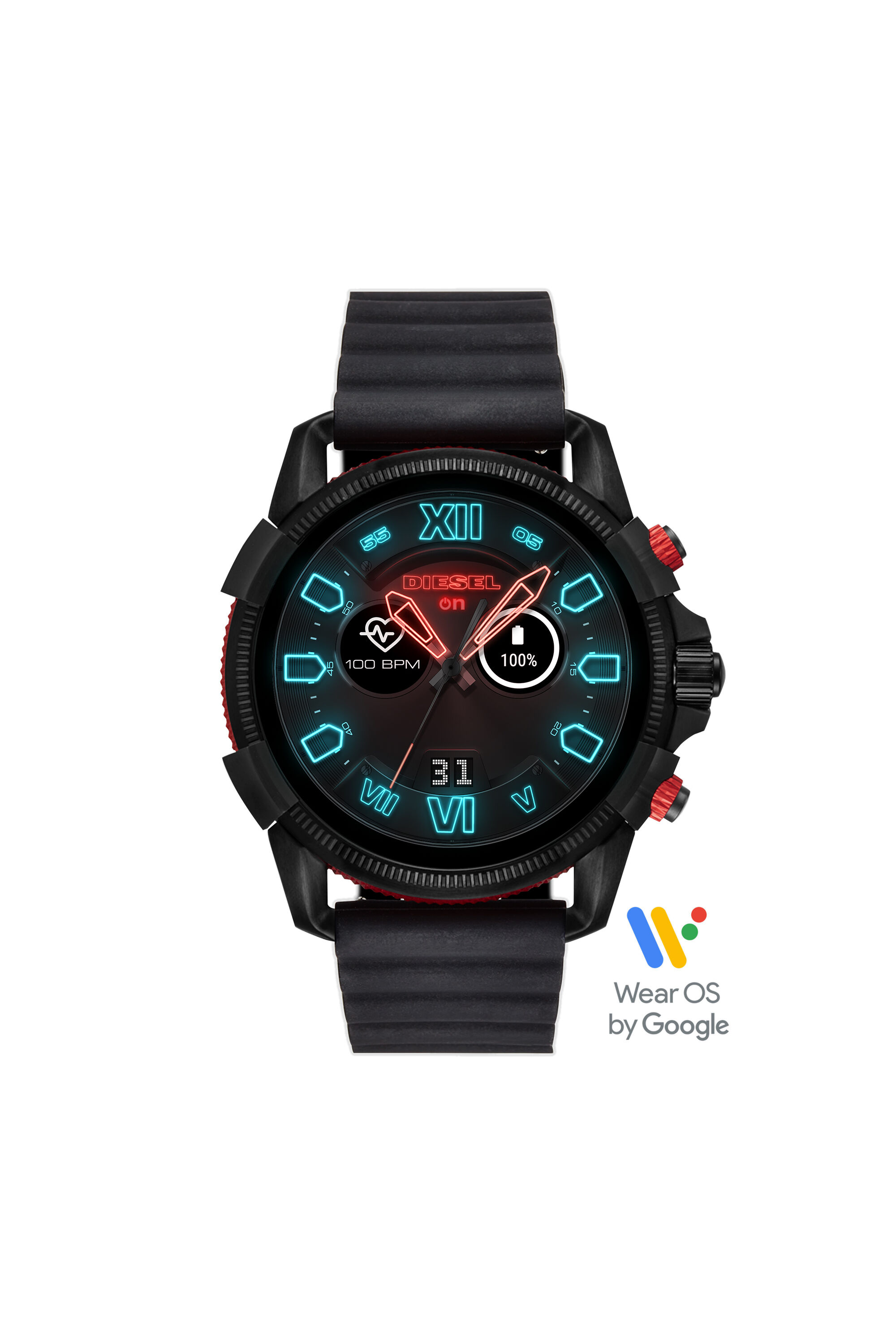 DT2010 Herren: Full Guard 2.5 smartwatch schwarzes silikon | Diesel