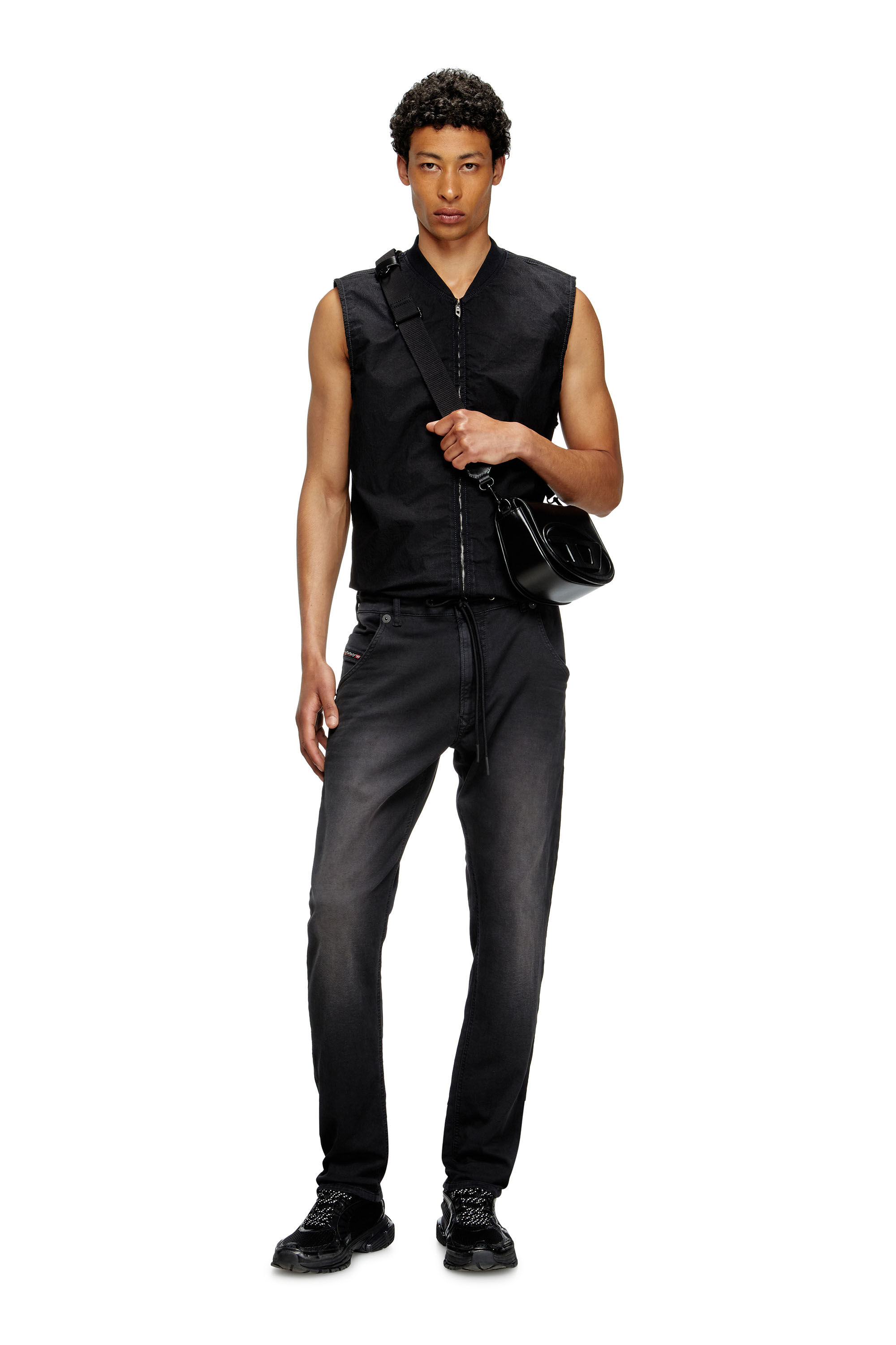 Diesel - Herren Regular 2030 D-Krooley Joggjeans® 0670M, Schwarz/Dunkelgrau - 1