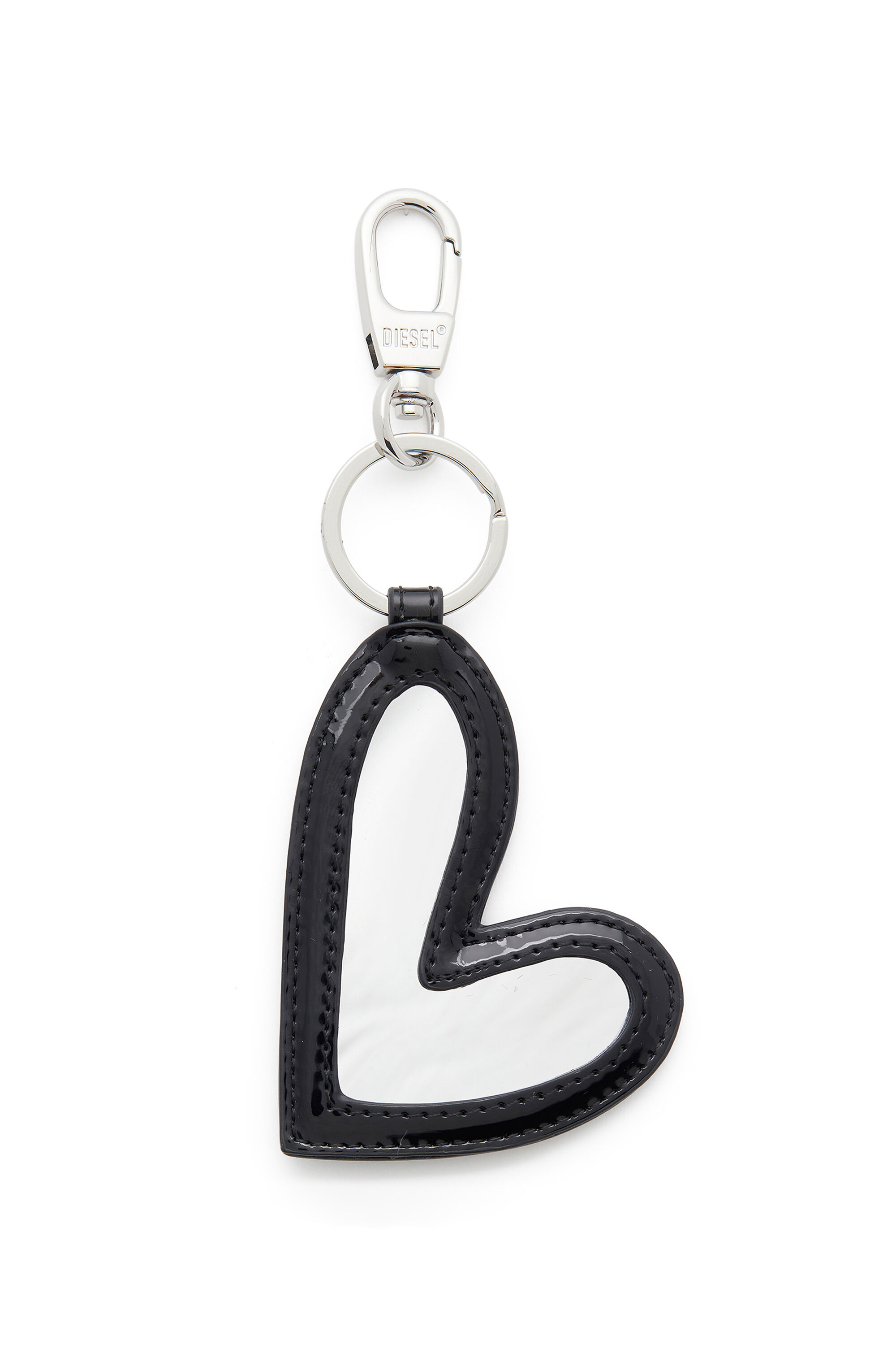 Diesel - PLAY HEART MIRROR, Damen Herzf&ouml;rmiger Anh&auml;nger mit gl&auml;nzendem Finish in Schwarz - 2