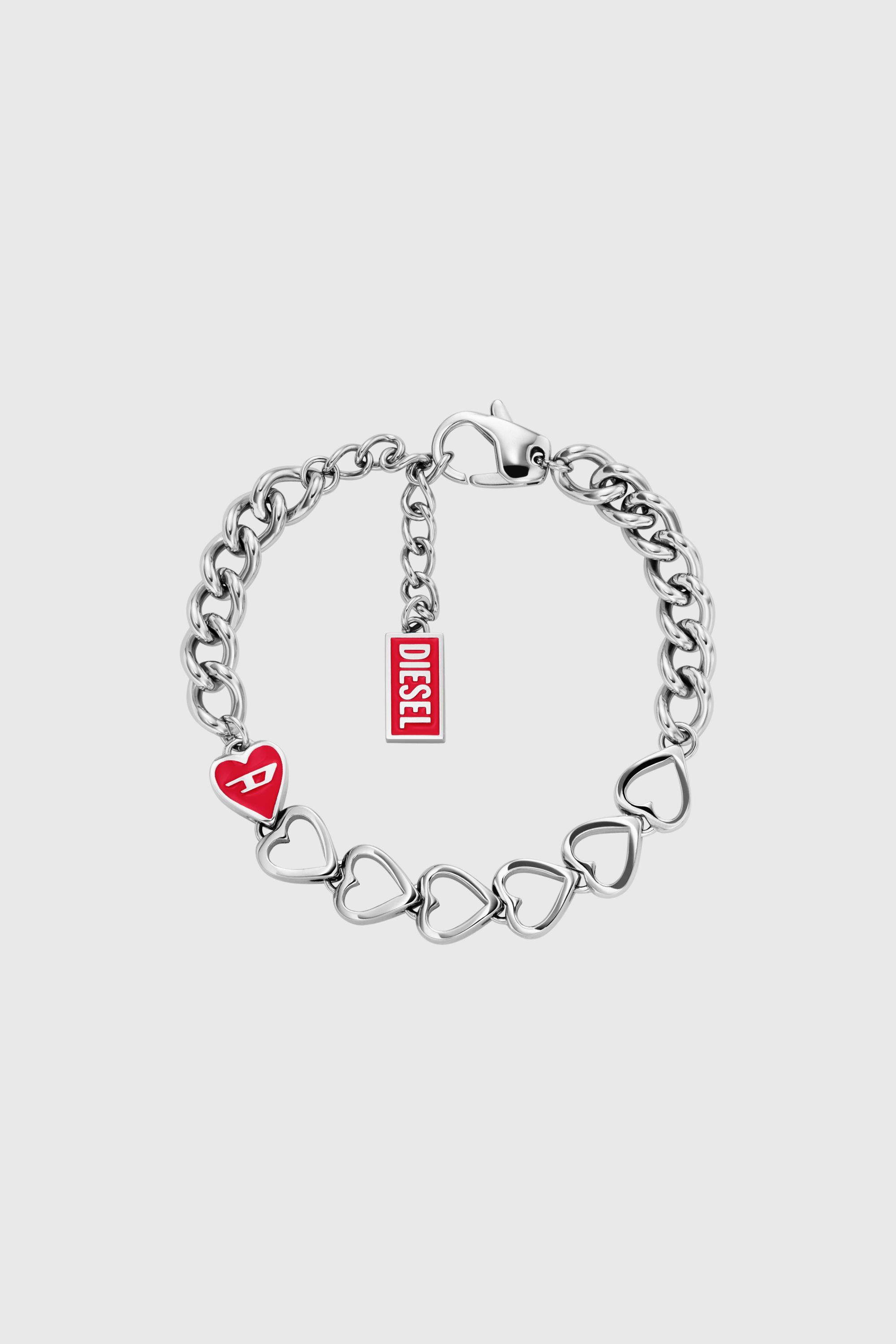Diesel - DX166840 JEWELLERY, Unisex Armband aus Edelstahlkette in Silber - 1
