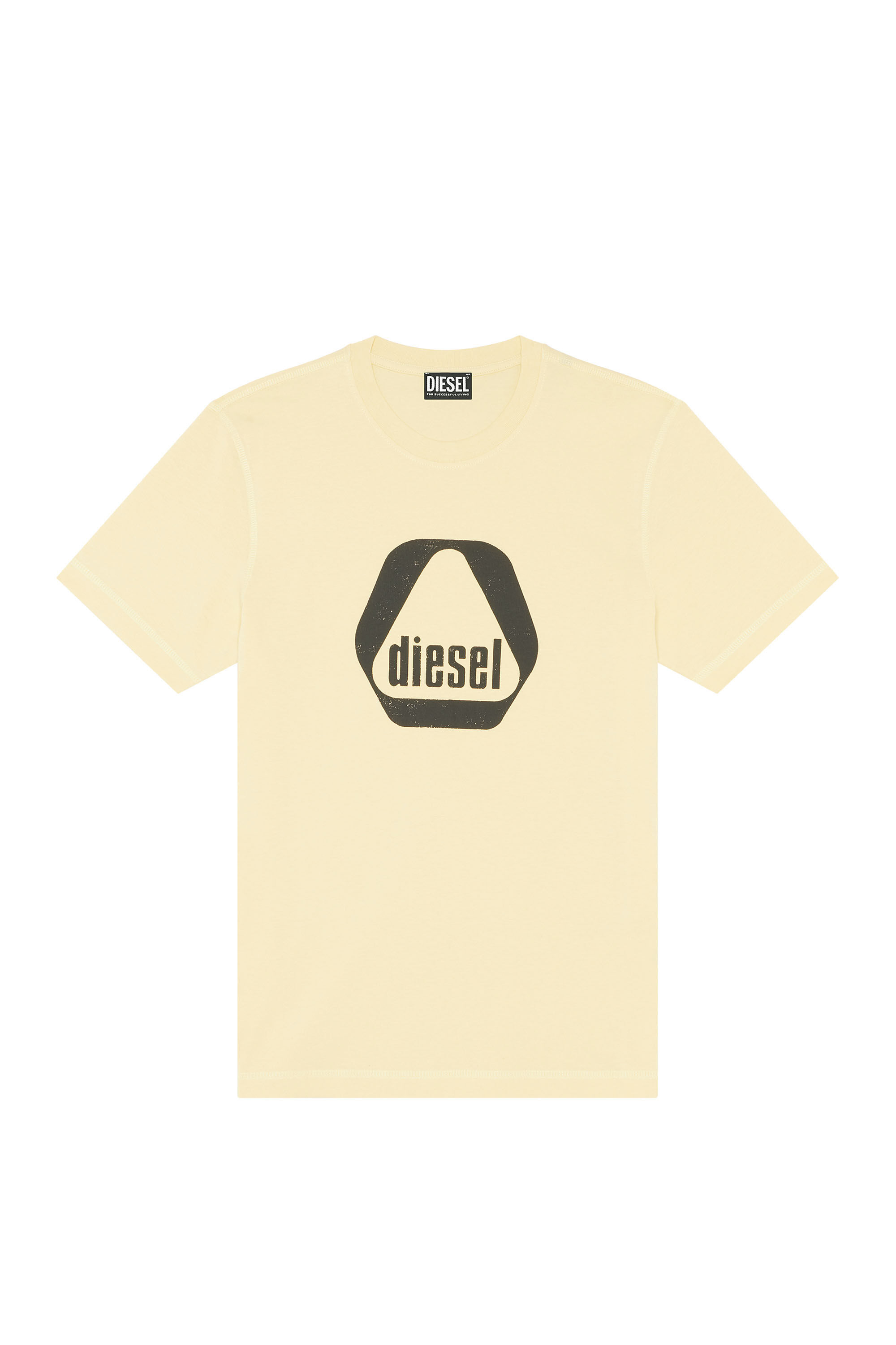 Diesel - T-DIEGOR-G10, Herren T-Shirt mit Utility-Logo-Print in Beige - 2