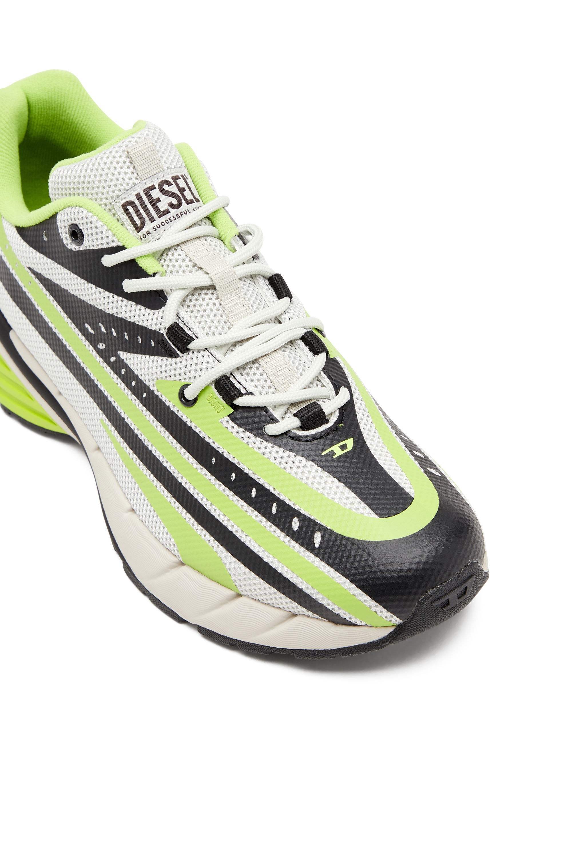 Diesel - D-AIRSPEED LOW, Herren D-Airspeed Low-Gestreifte Sneakers aus beschichtetem Mesh in Bunt - Image 6
