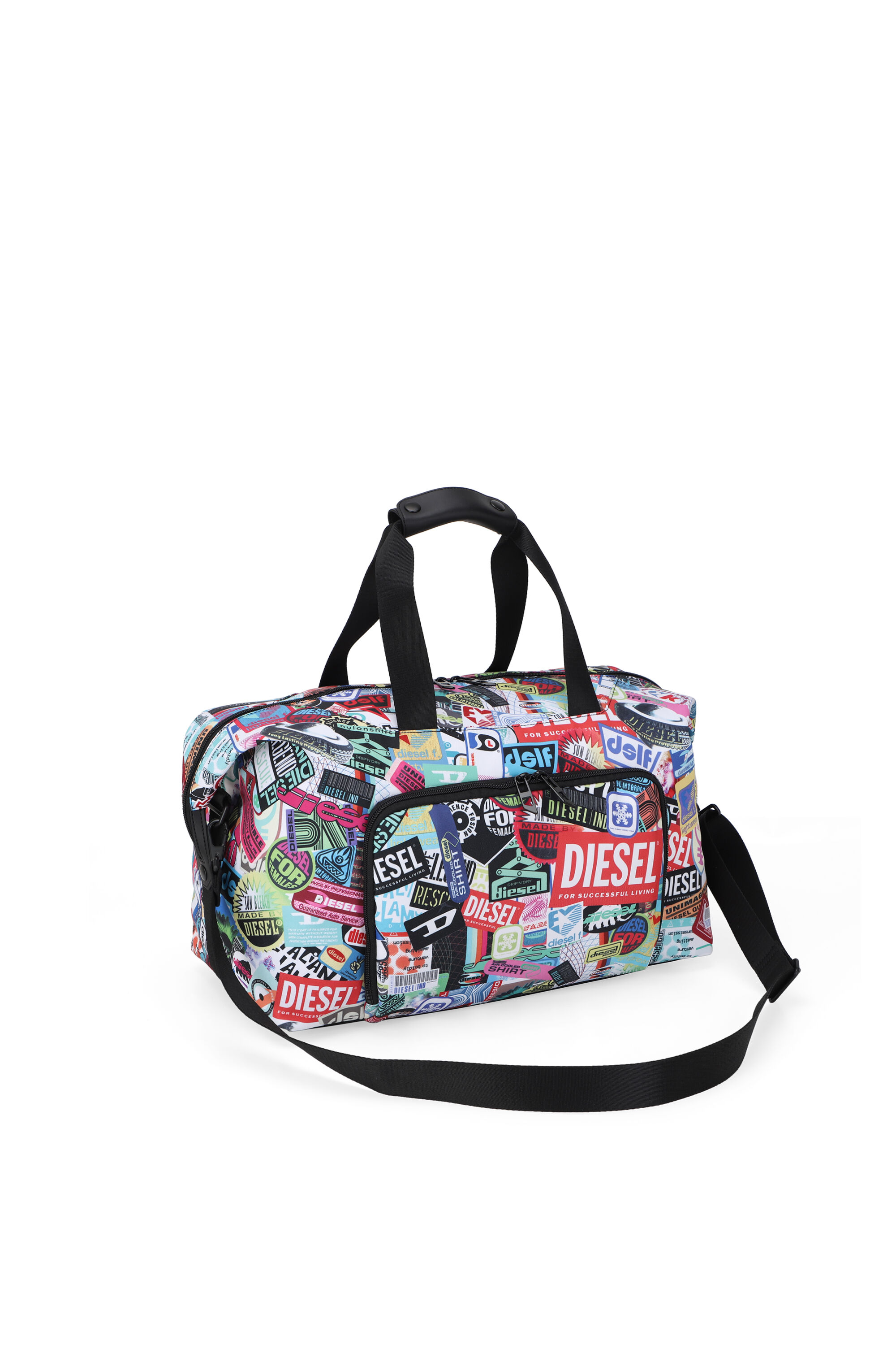 Diesel - DIESEL PC PRINTED DUFFLE-STICKERS- DSB00, Unisex Praktische Duffel-Tasche mit Aufklebern in Bunt - 5