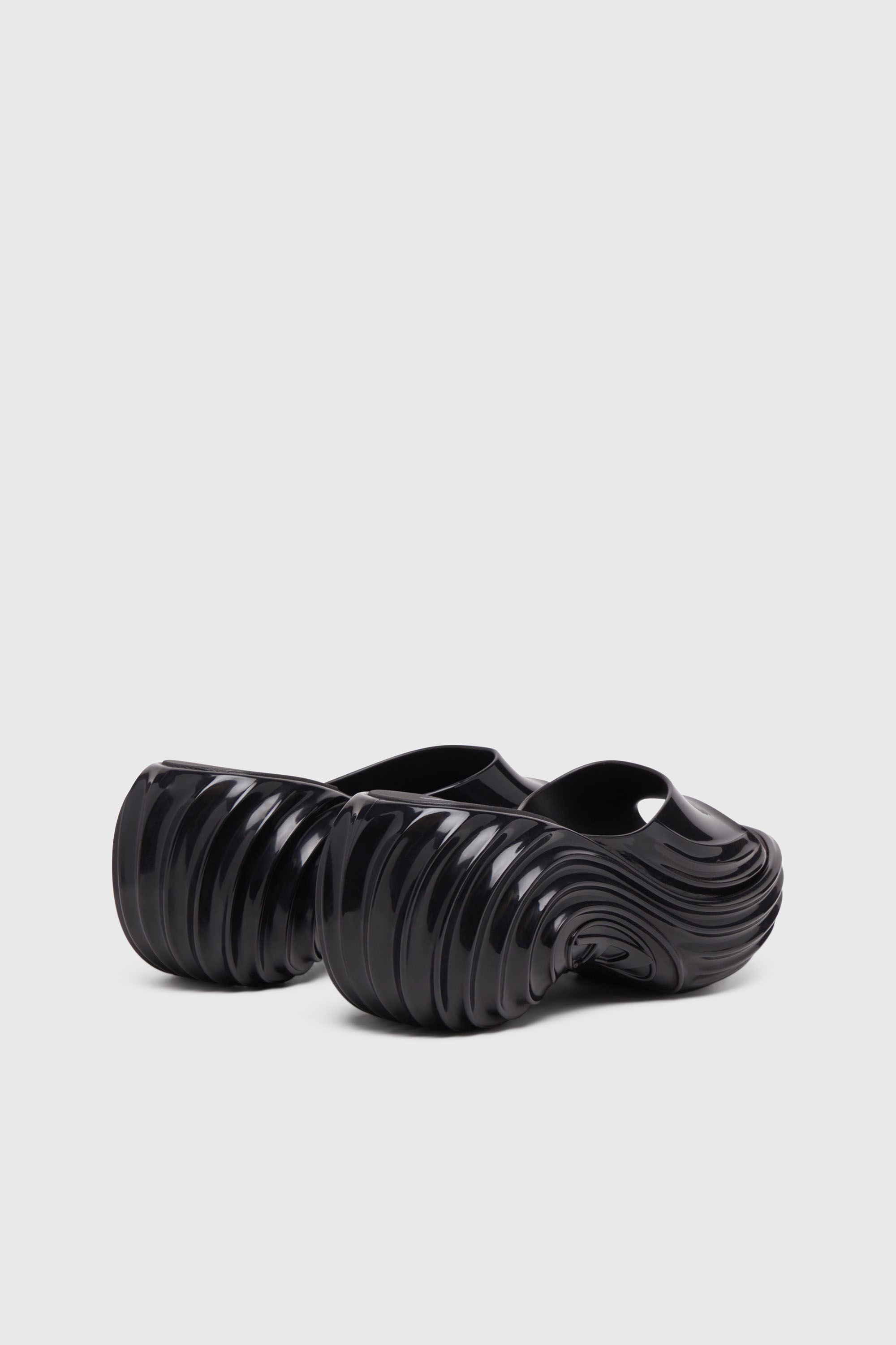 Diesel - MELISSA QUANTUM PLATFORM, Damen Plateau-Pantolette aus Melflex&reg; in Schwarz - 3