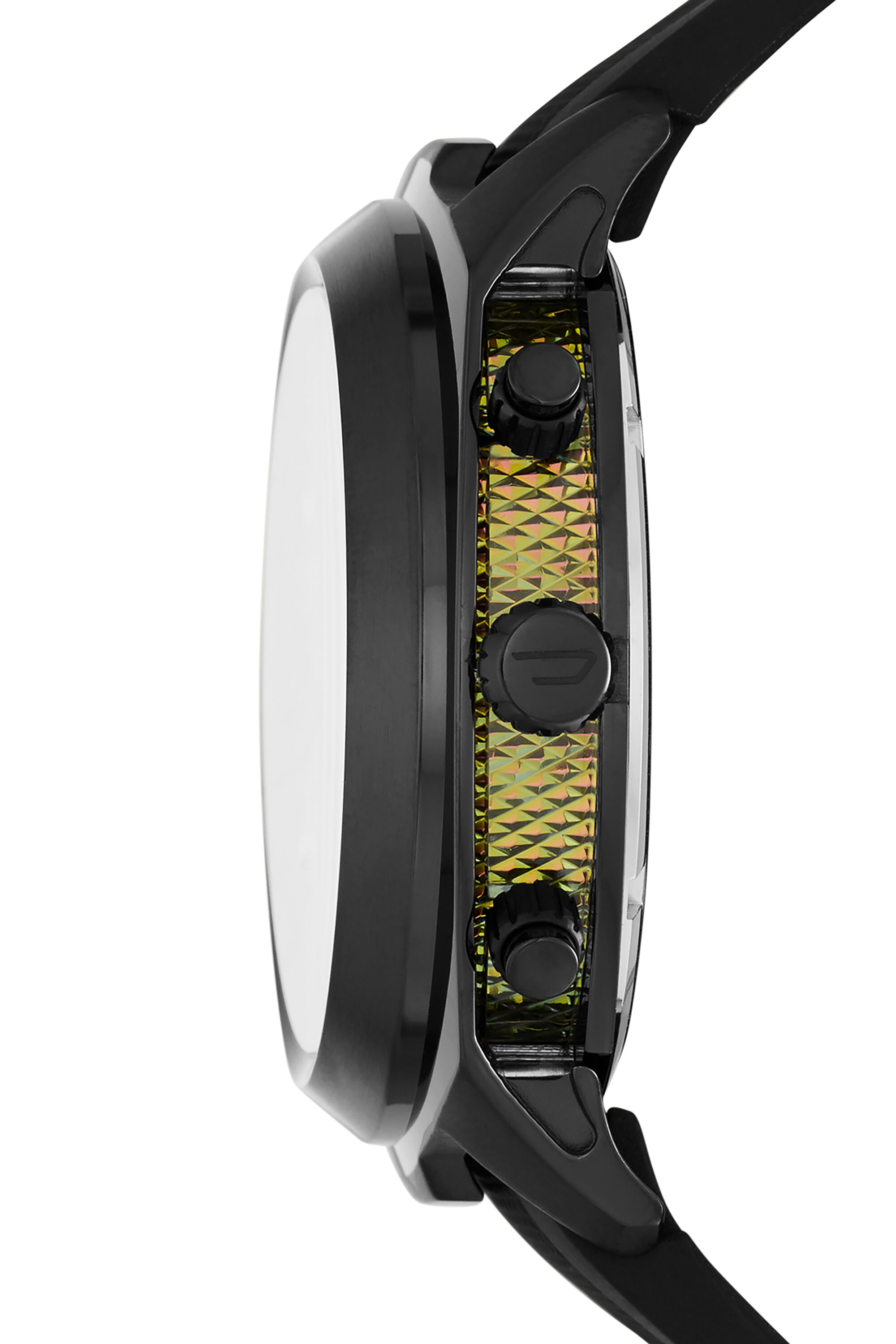Diesel - DZ4493, Herren Uhr aus schwarzem Silikon mit Chronograph in Schwarz - 2
