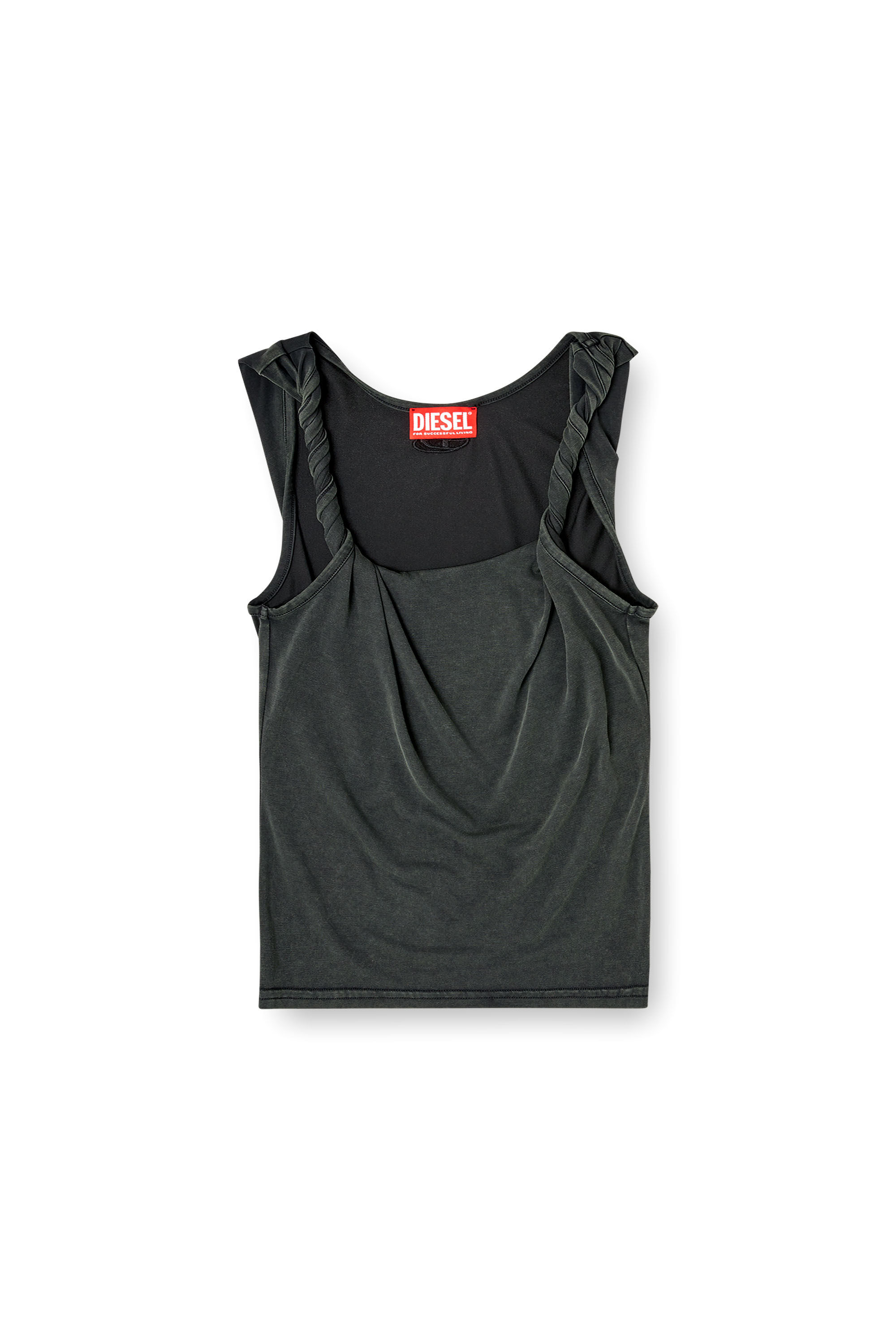 Diesel - T-TWY-S1, Damen Tanktop mit gedrehten Tr&auml;gern in null - 2