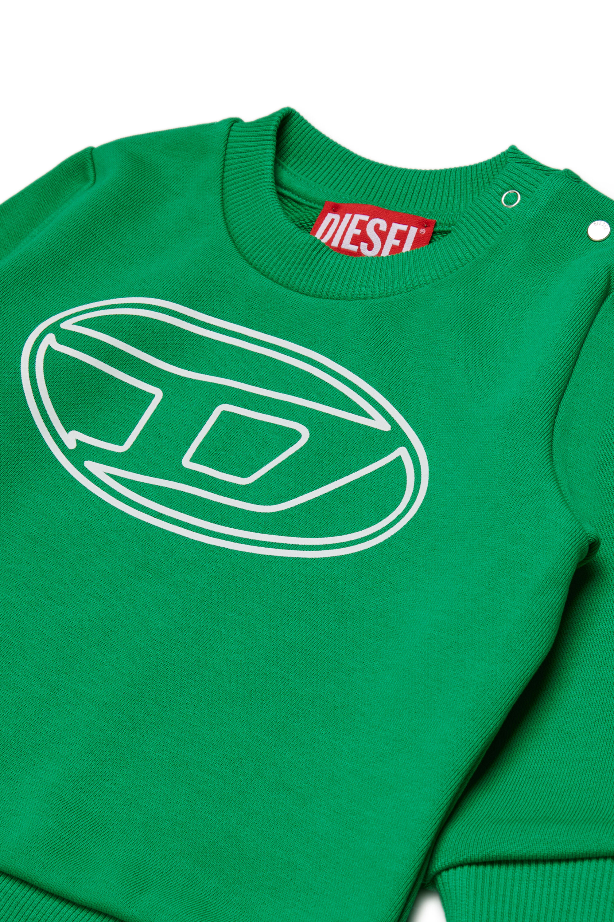 Diesel - STIMOTYB, Unisex Baumwoll-Sweatshirt mit Logo in Grün - 3