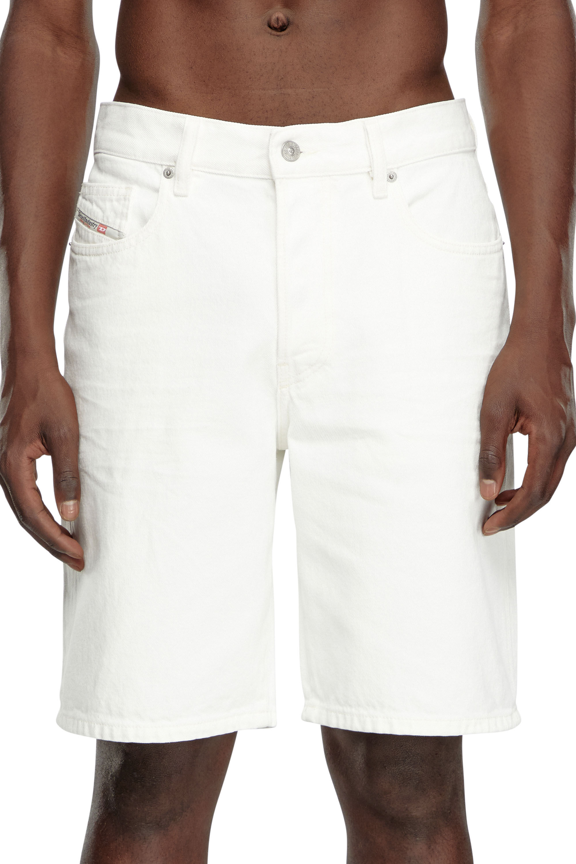 Herren Shorts aus Denim Weiss Diesel