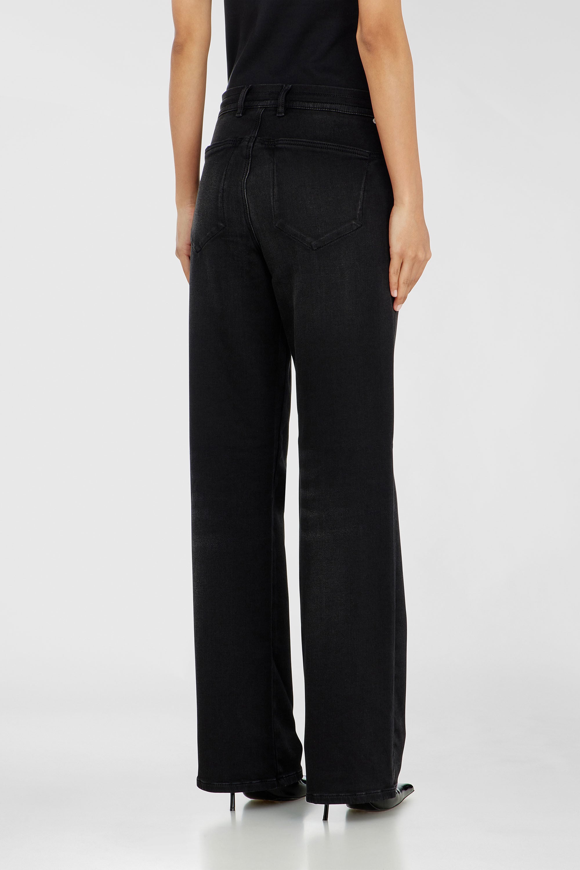 Diesel - Damen Regular 2071 D-Meel Joggjeans&reg; 09P90, Schwarz/Dunkelgrau - 3