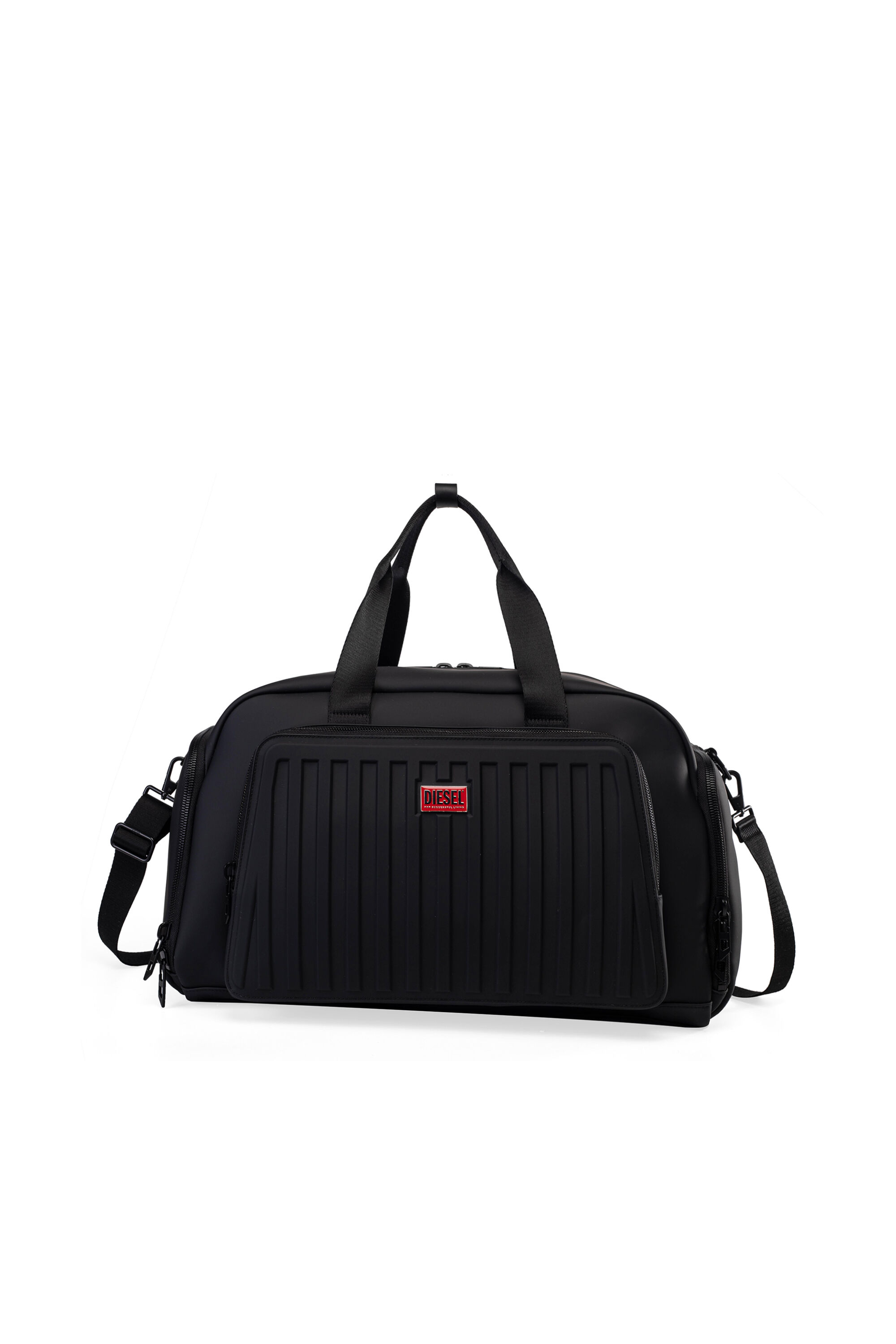 Diesel - DIESEL ALUMINUM DUFFLE- DSB004, Unisex Praktische Business-Weekendtasche in Schwarz - 1