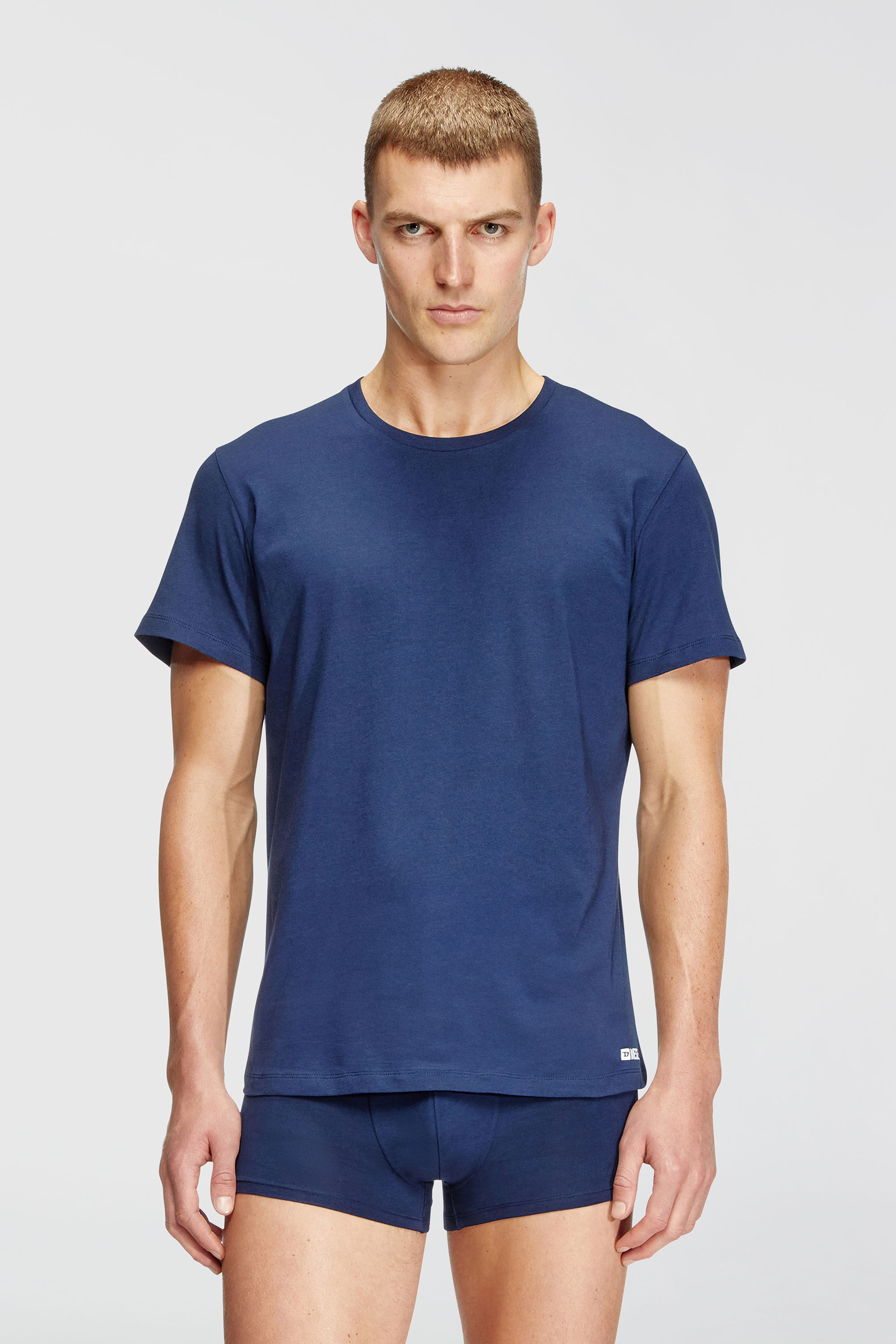 Diesel - RANDAL-D-BOX-3PACK, Herren T-Shirts im Dreierpack in Blau/Weiss - 3