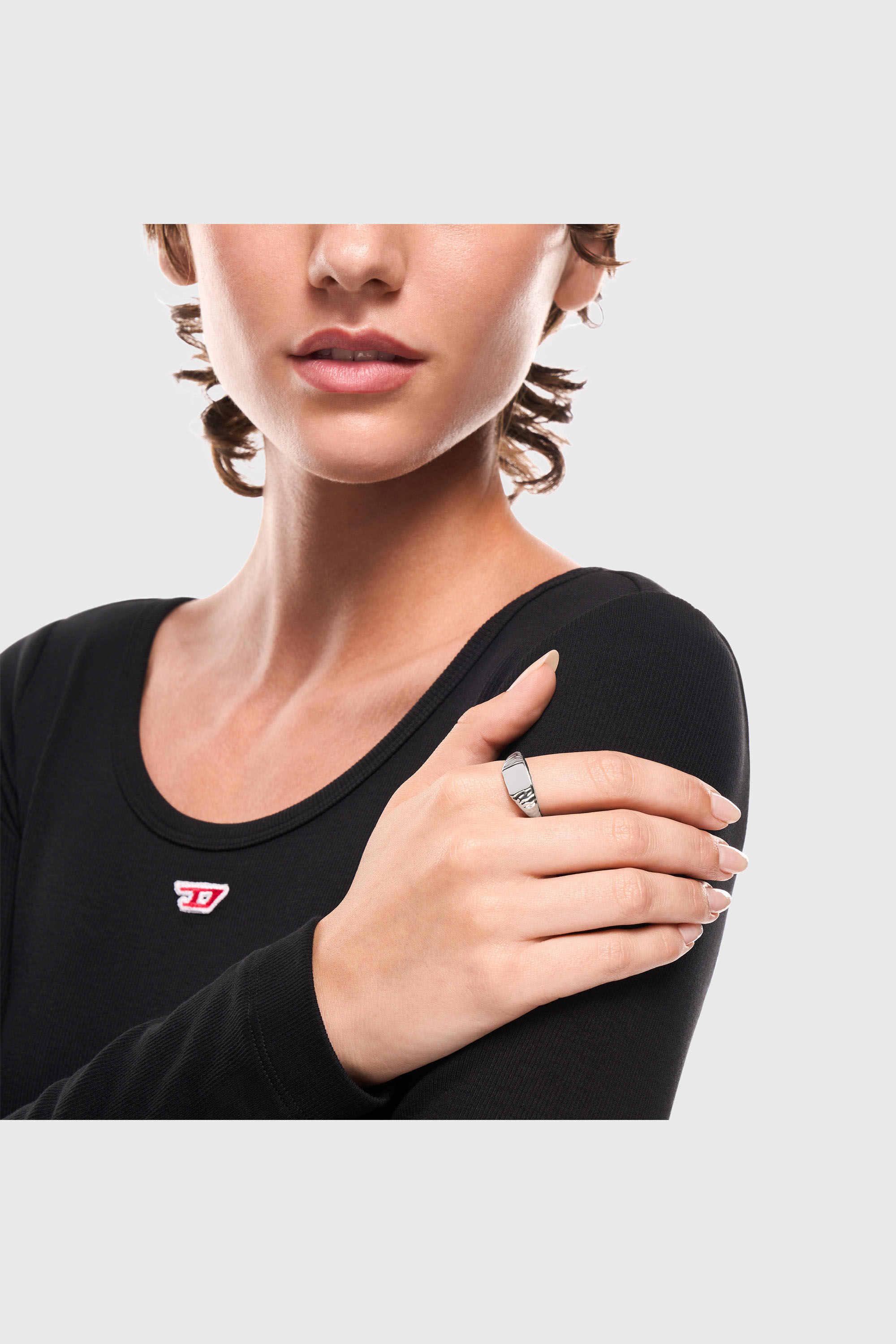 Diesel - DX1731040, Unisex Siegelring aus Edelstahl in Silber - 4