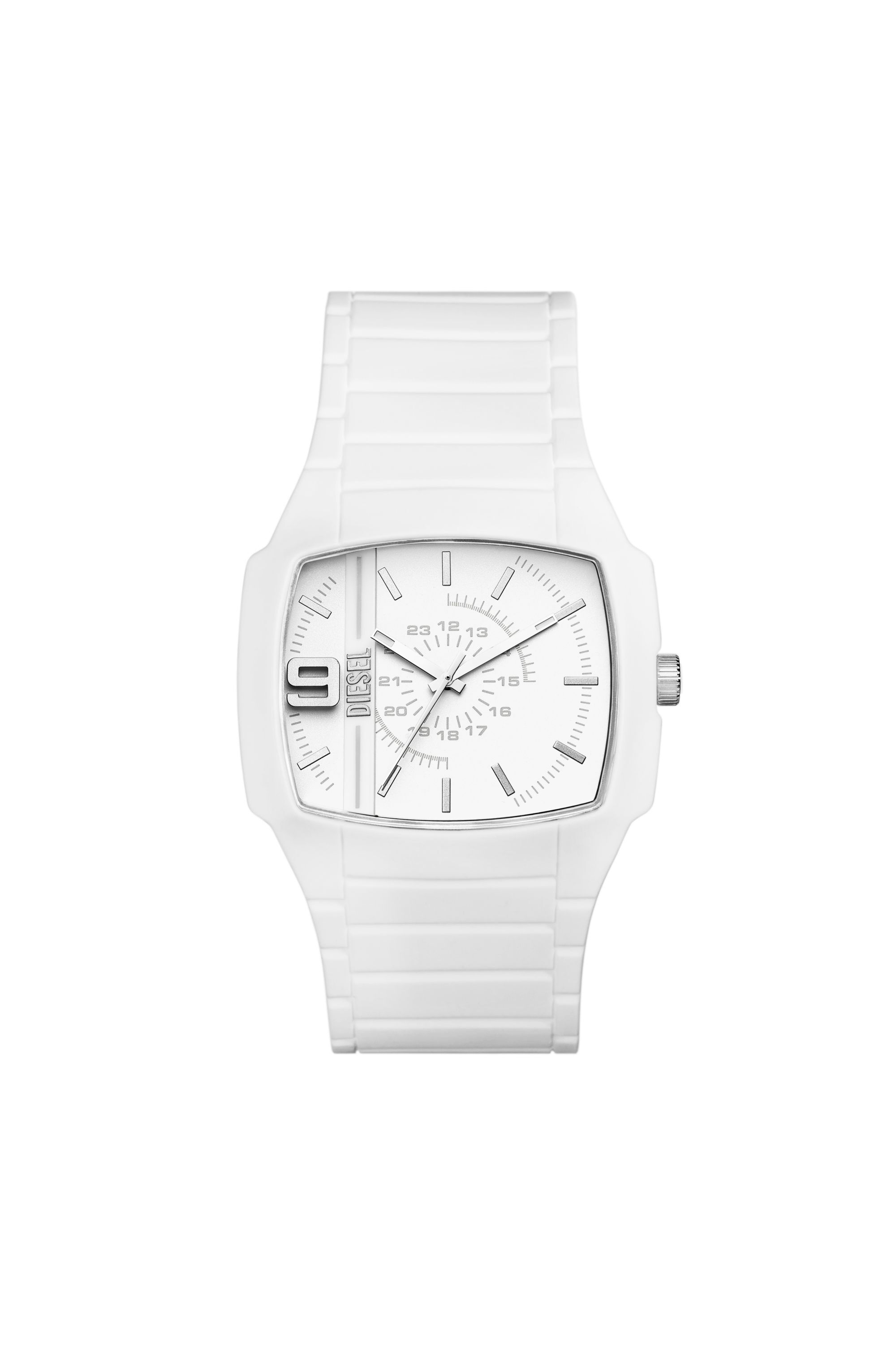 White diesel watch top