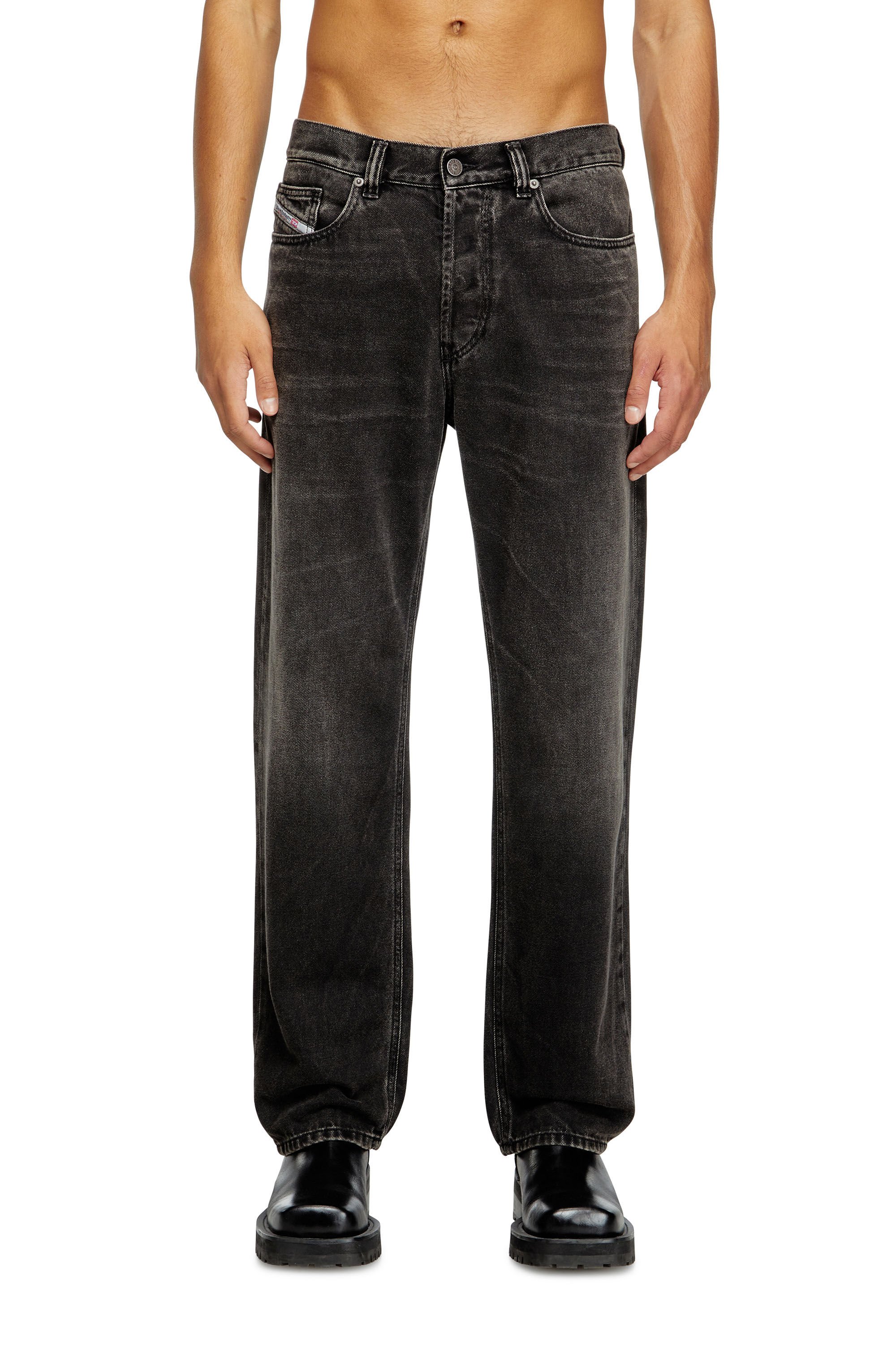 Diesel - Herren Regular Jeans 2024 D-Macs 09J96, Schwarz/Dunkelgrau - 3