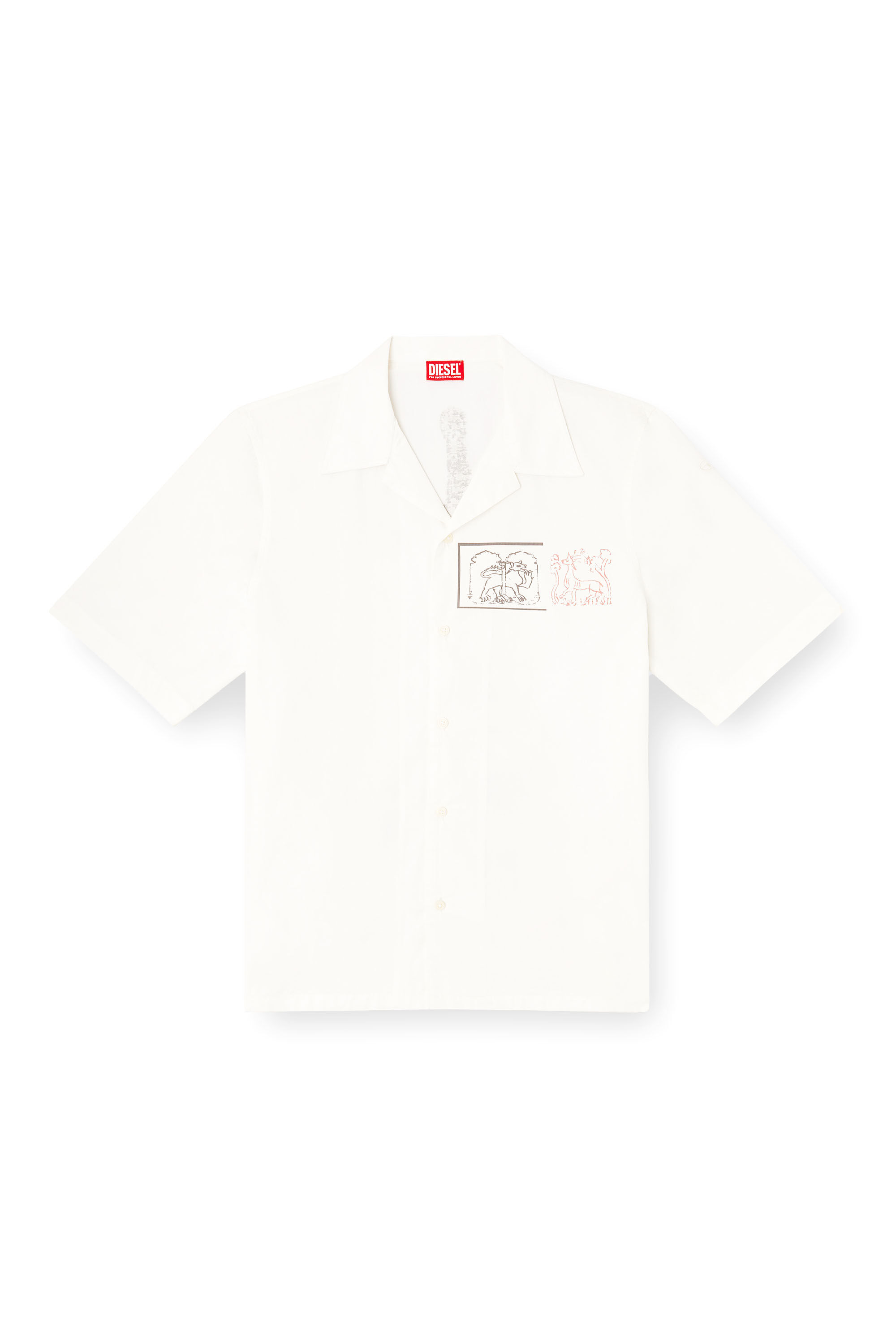 Diesel - S-BRACK-A-HGBS, Herren Hemd mit Schwert-Print in null - 2