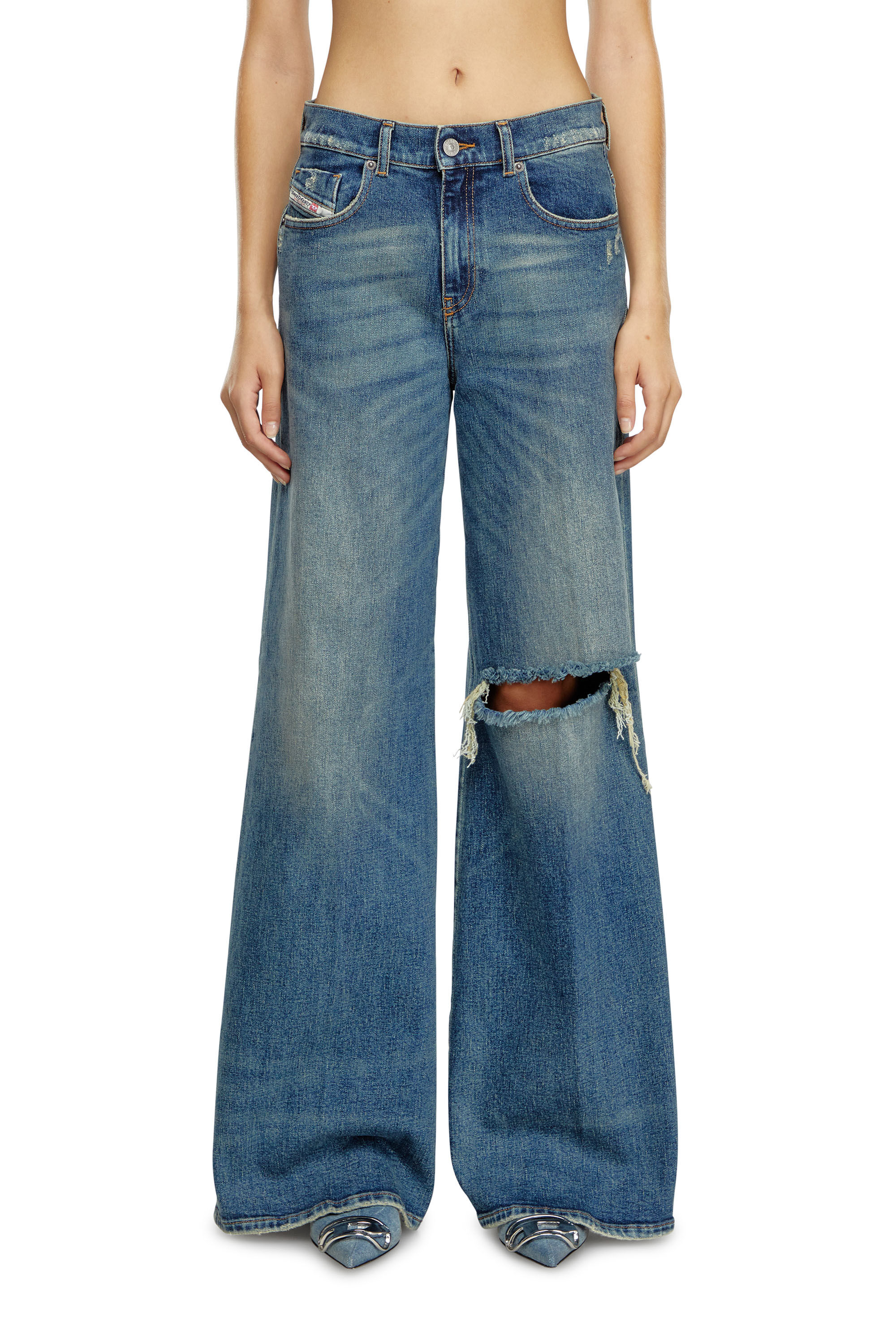 Diesel - Damen Flare Jeans 1978 D-Akemi 007M5, Mittelblau - 3