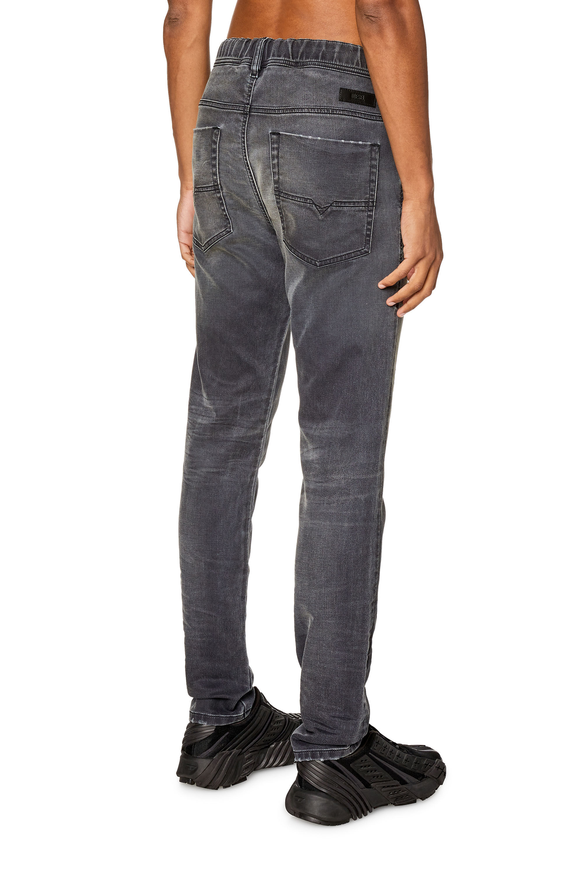 Diesel - Herren Slim E-Spender JoggJeans® 068FP, Schwarz/Dunkelgrau - 4